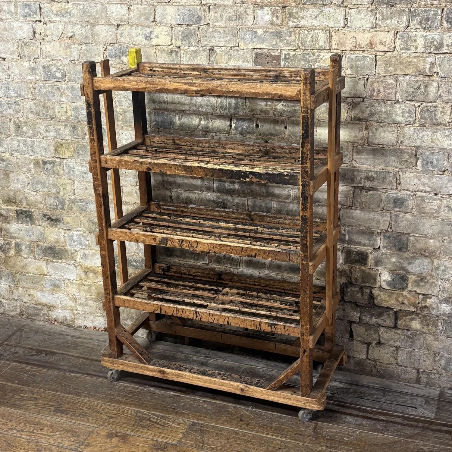 Early 20th Century Wooden Shoe Factory Trolley SR29 (1 of 6) Early 20th Century Wooden Shoe Factory Trolley SR29 (1 of 6)