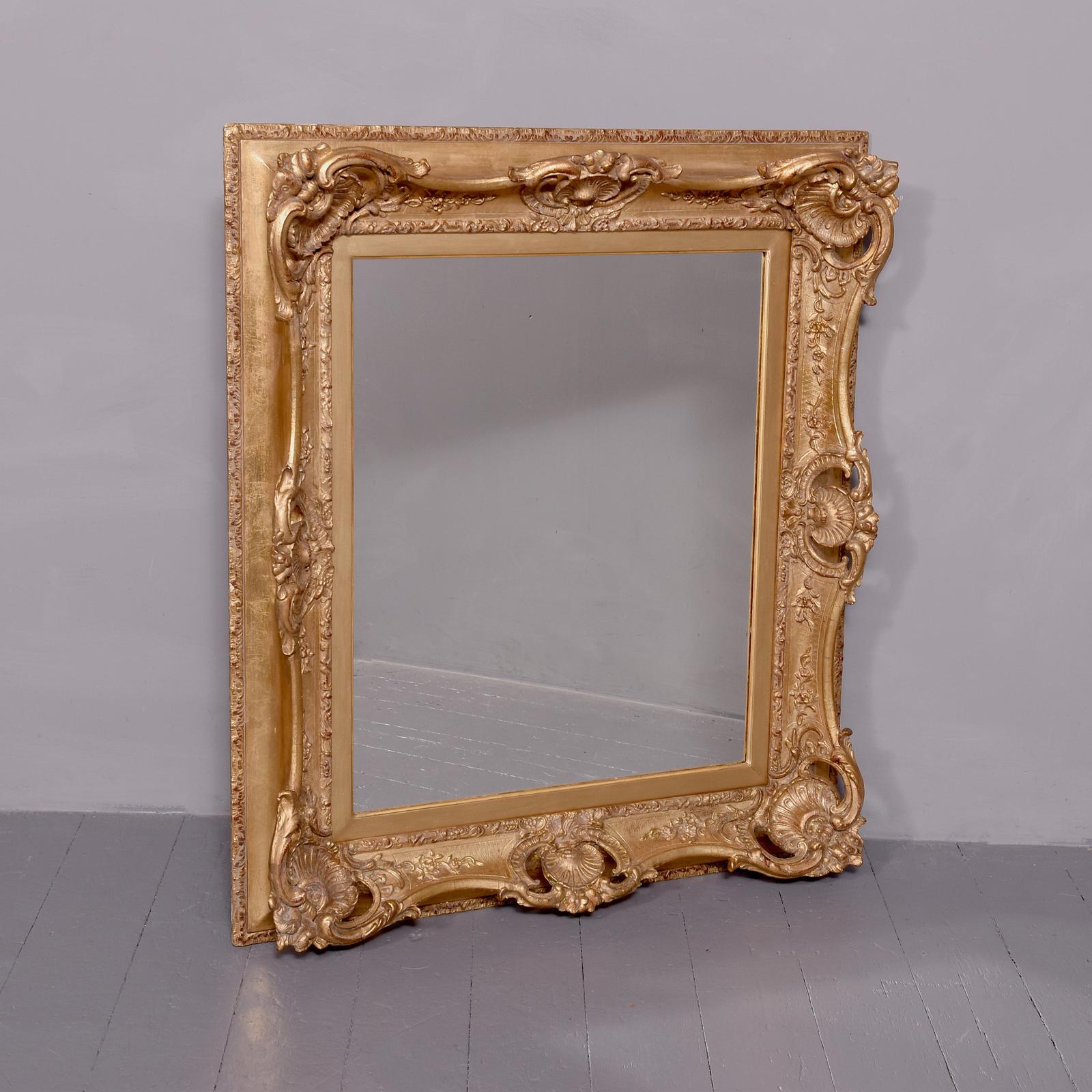 Carved and Gilded Wall Mirror (1 of 6)