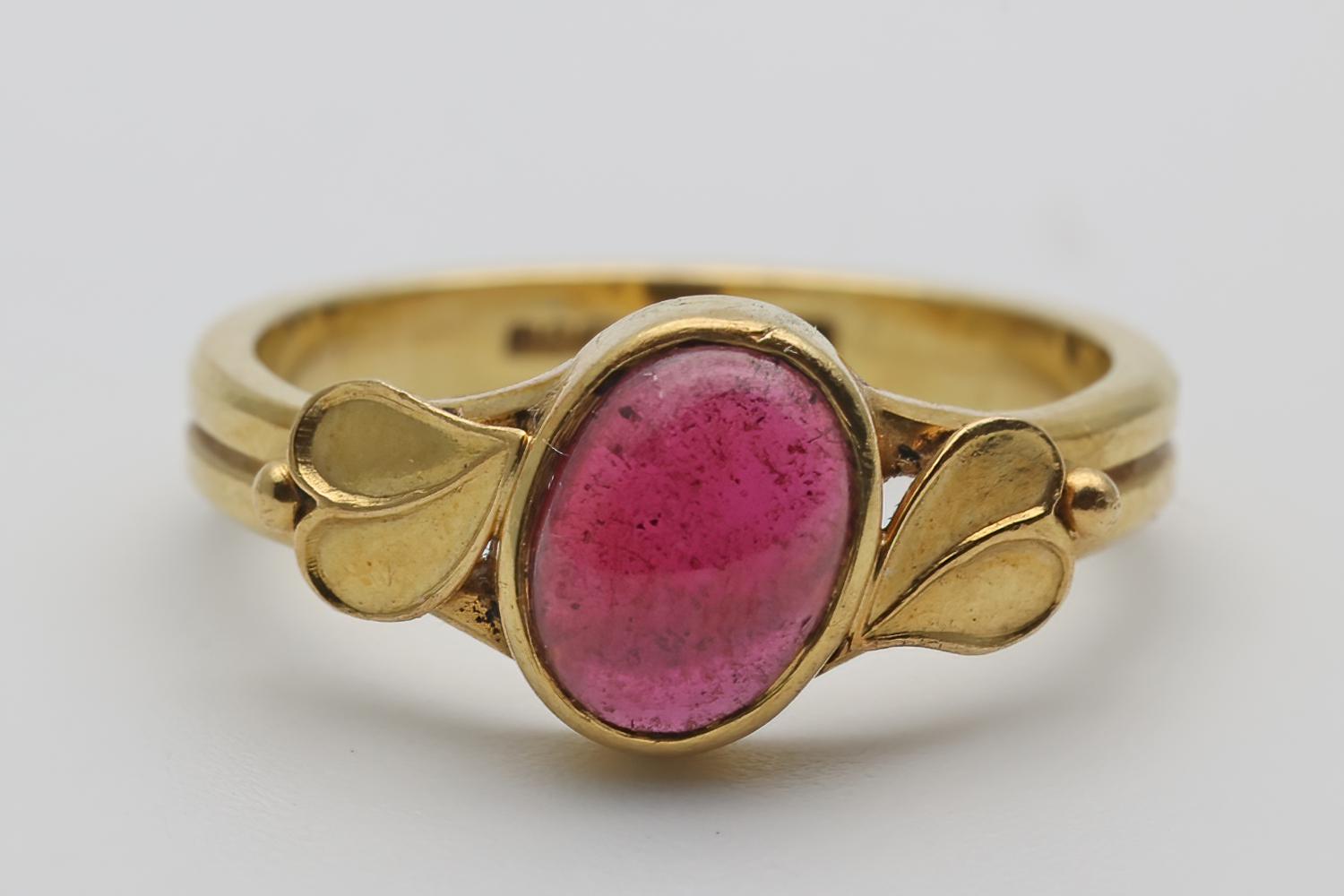 18ct Gold and Garnet Ring (1 of 4)