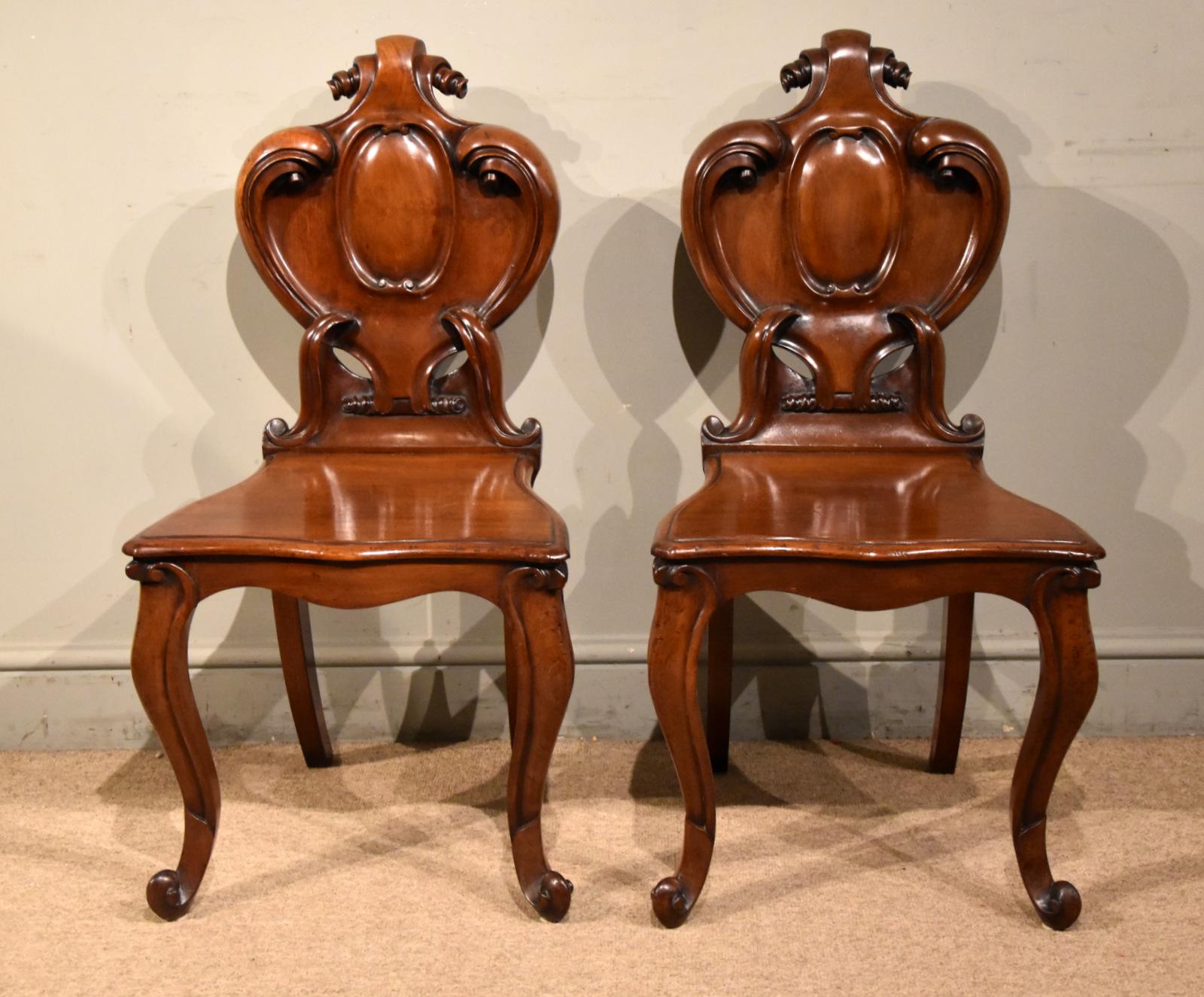 Pair of 19th Century Cuban Mahogany Chairs (1 of 9) Pair of 19th Century Cuban Mahogany Chairs (1 of 9)