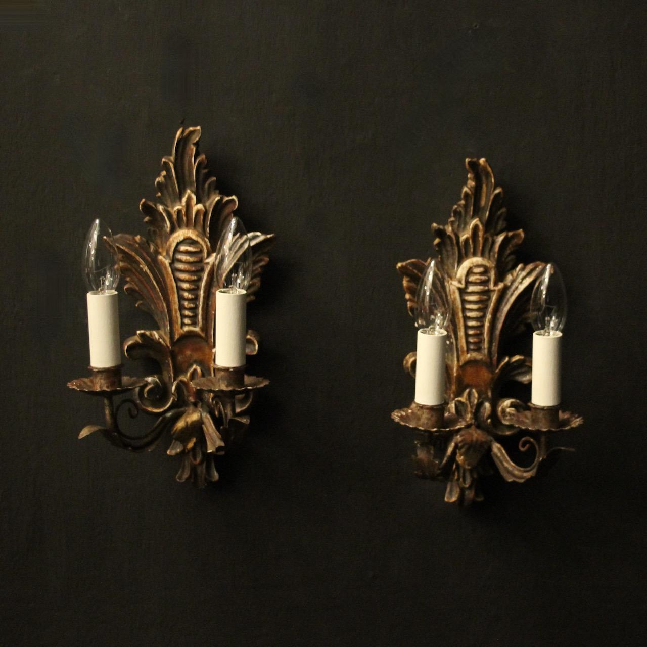 Florentine Giltwood Antique Wall Lights (1 of 10)