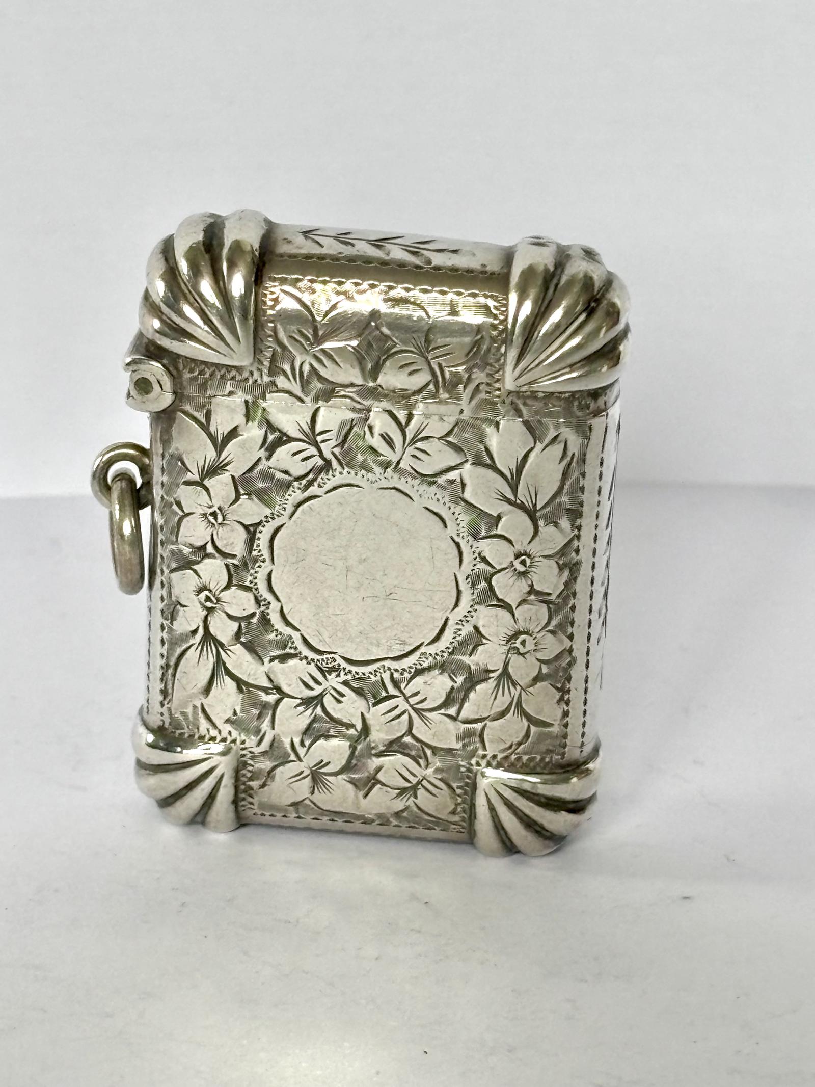 Antique Victorian Silver Vesta Case - Birmingham 1899 by EV Pledge & Son (1 of 9) Antique Victorian Silver Vesta Case - Birmingham 1899 by EV Pledge & Son (1 of 9)