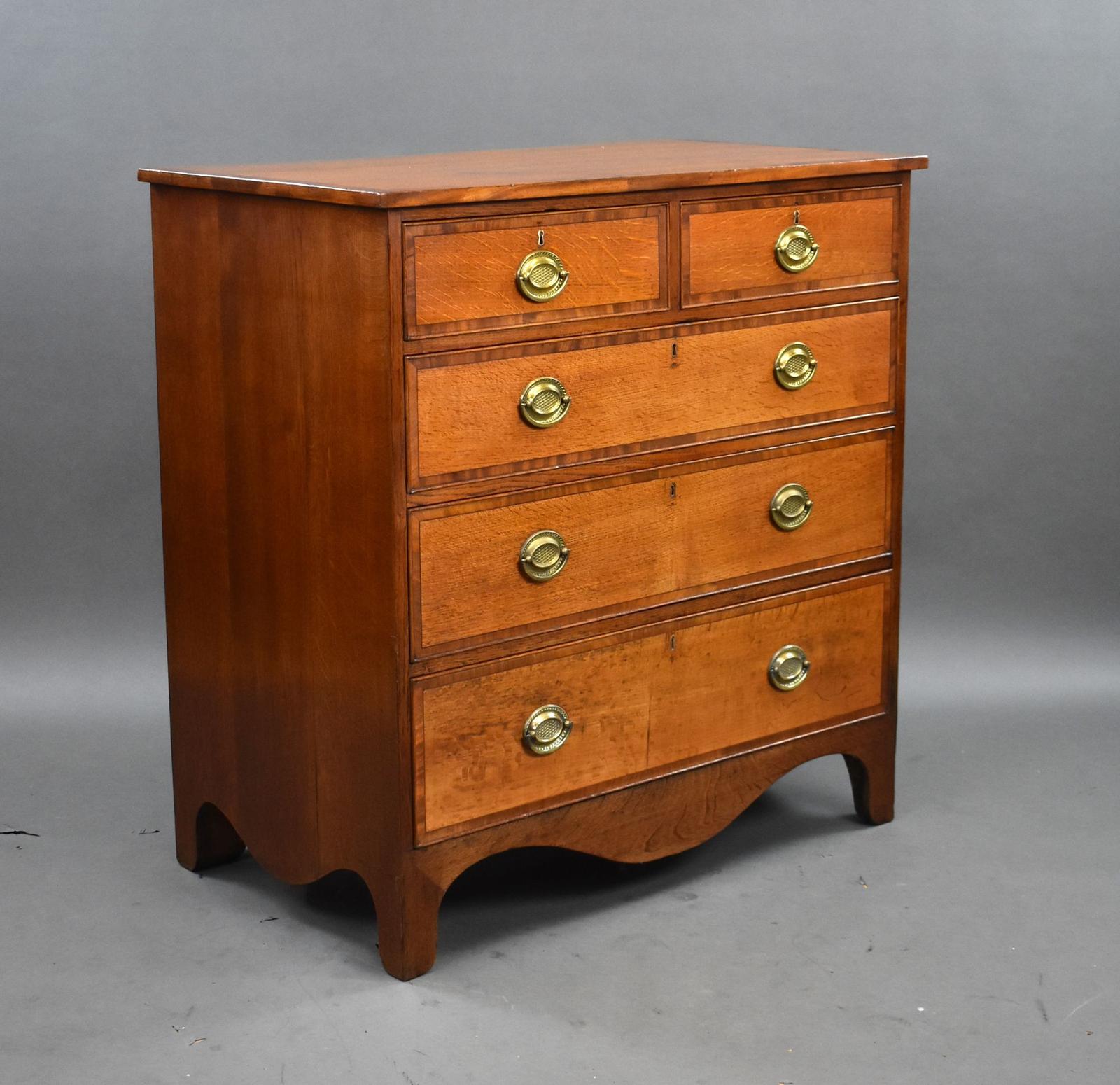 Victorian Oak Chest Drawers (1 of 7)