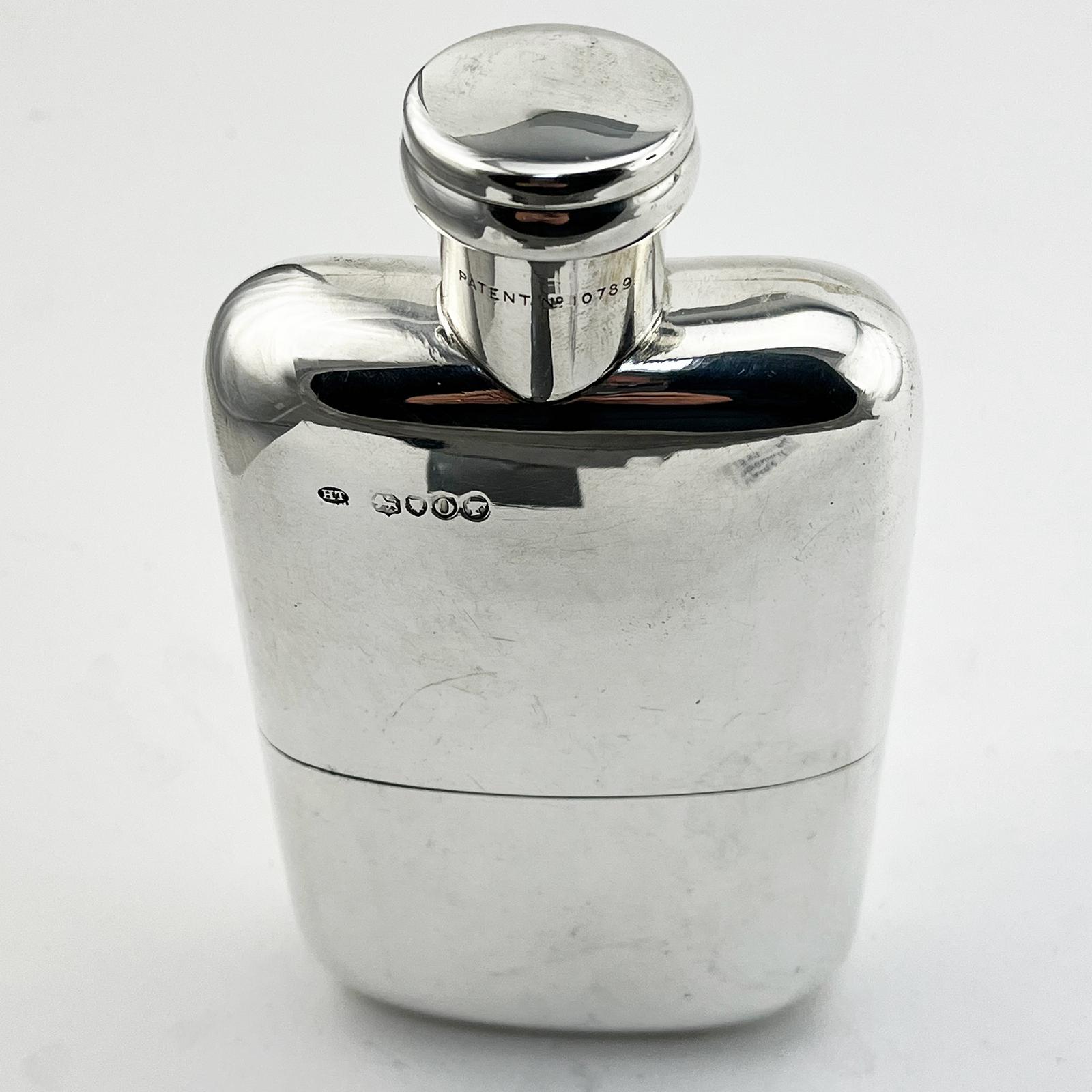 London Assay Office Victorian Silver Flasks / Hip Flasks - main image