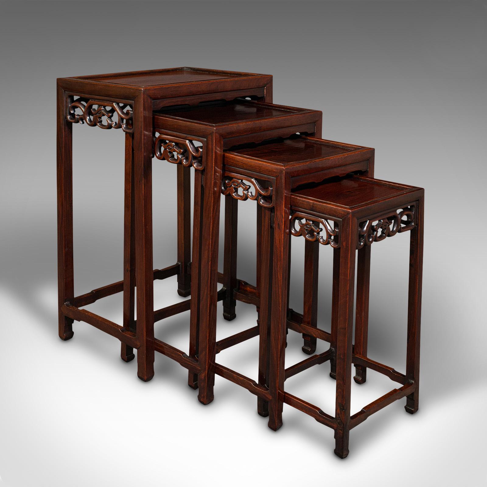 Antique Quartetto Nesting Tables, Chinese, Occasional, Victorian c.1900 (1 of 11) Antique Quartetto Nesting Tables, Chinese, Occasional, Victorian c.1900 (1 of 11)