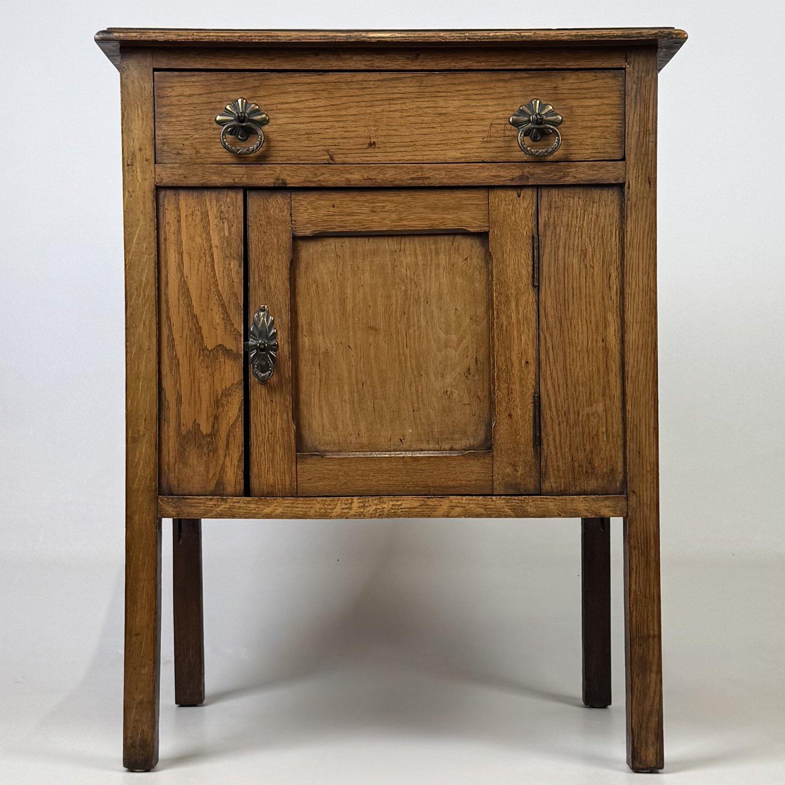 Antique 1920s Oak Side Cabinet | Brass Ring Handles | AF-6721 (1 of 12) Antique 1920s Oak Side Cabinet | Brass Ring Handles | AF-6721 (1 of 12)