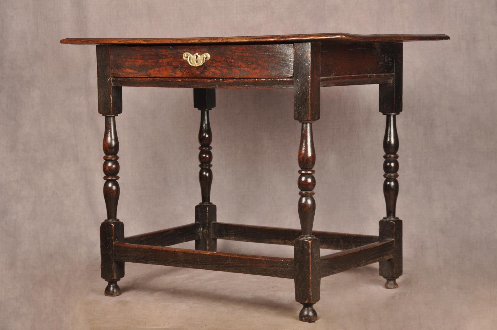 17th Century Oak Side Table (1 of 10)