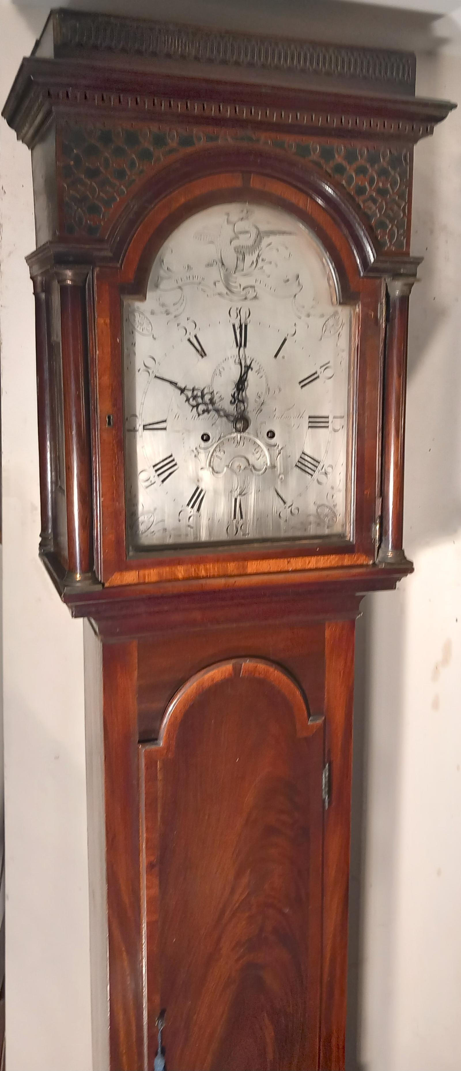 Antique "Falmouth" Mahogany Longcase Clock (1 of 6)