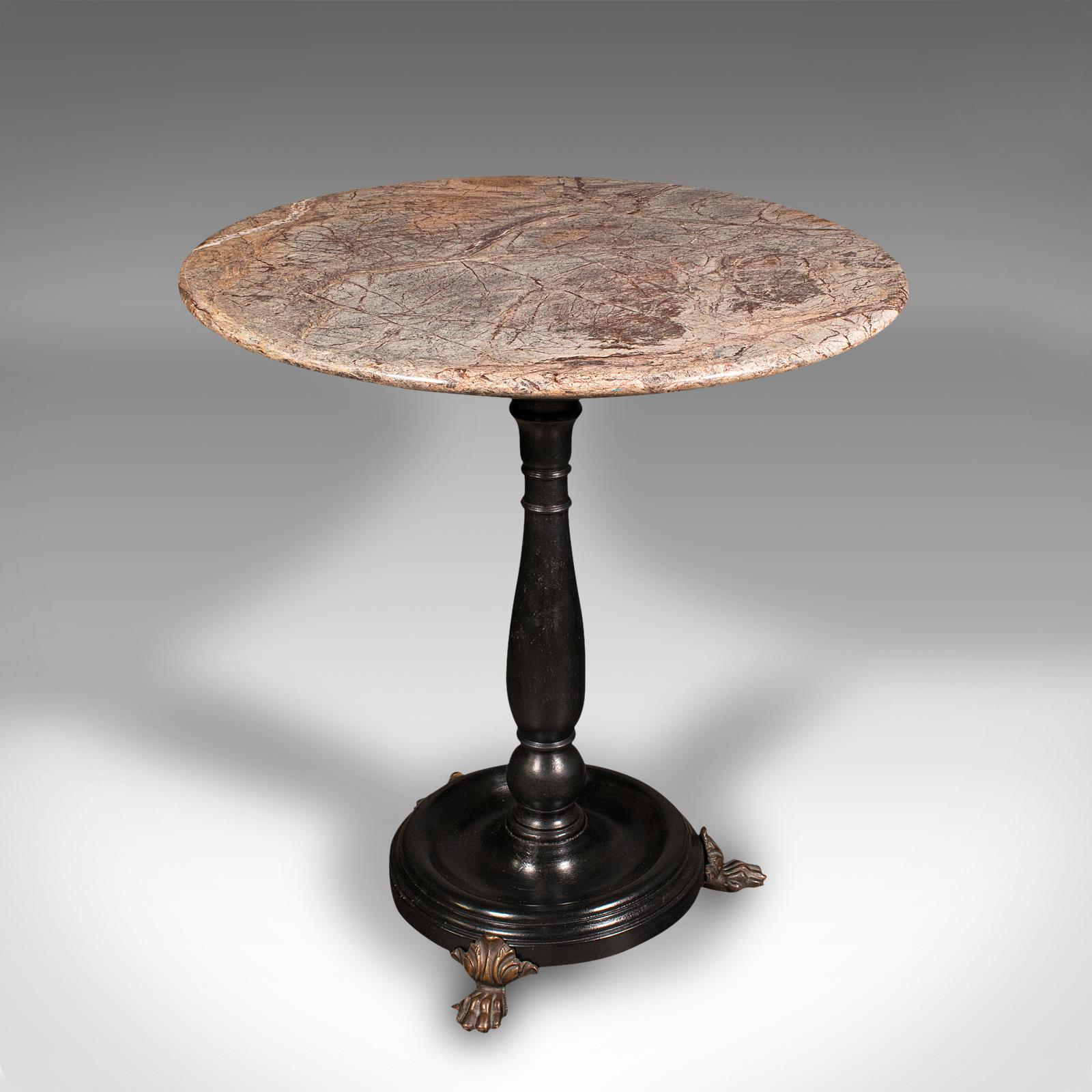 Antique Country House Lamp Table, English, Marble, Georgian Revival, Victorian (1 of 10)