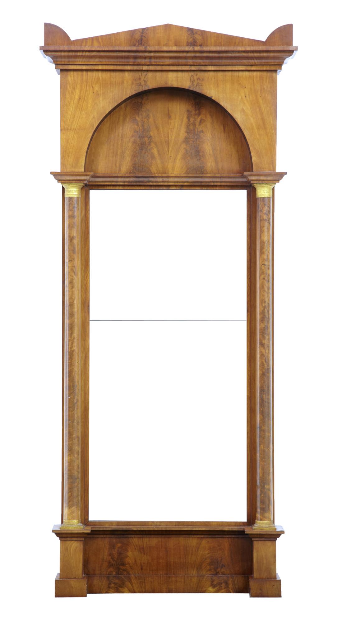 19th Century Empire Revival Mahogany Pier Mirror (1 of 7)