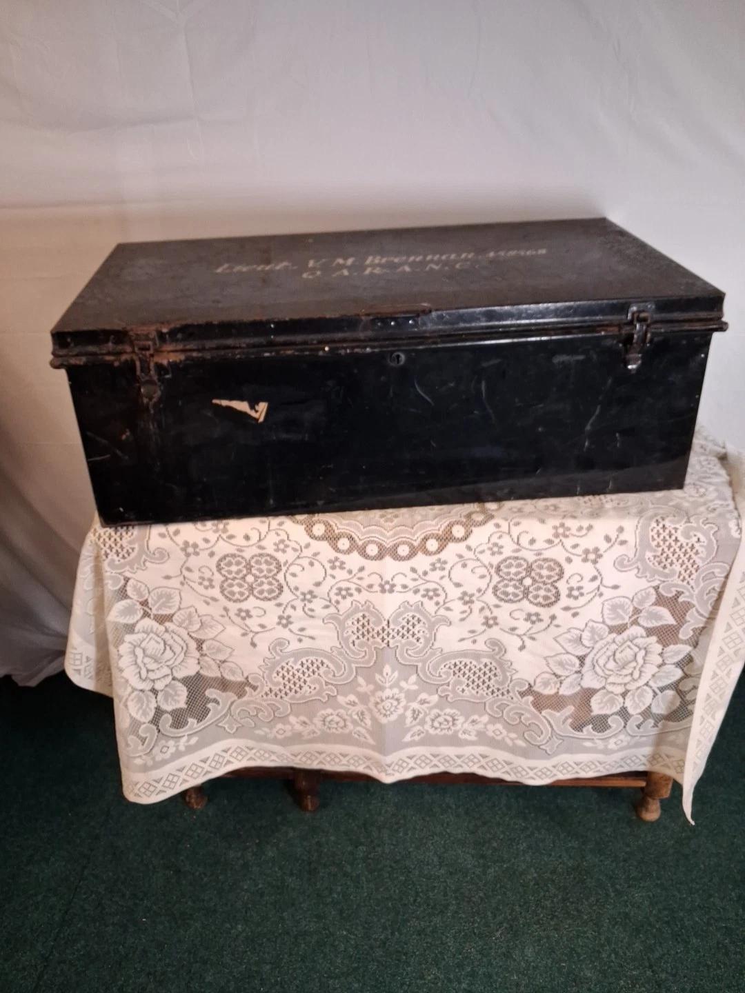 Early 20th Century Military Trunk From Queen Alexandra Royal Army Nursing Co (1 of 6)