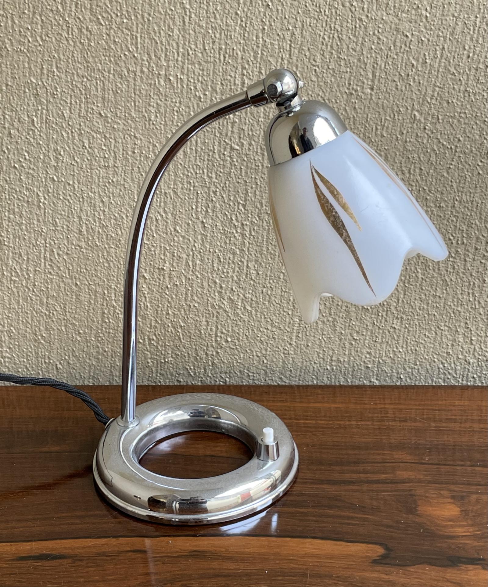 Art Deco Chrome Desk Table Lamp (1 of 5)