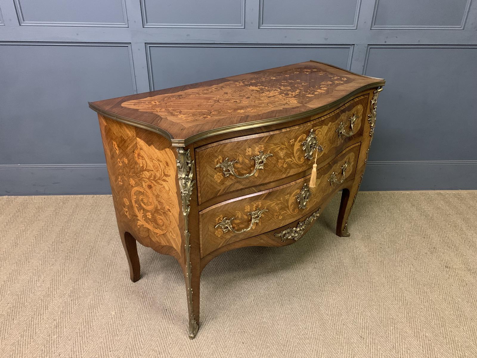 19th Century French Marquetry Commode (1 of 18) 19th Century French Marquetry Commode (1 of 18)
