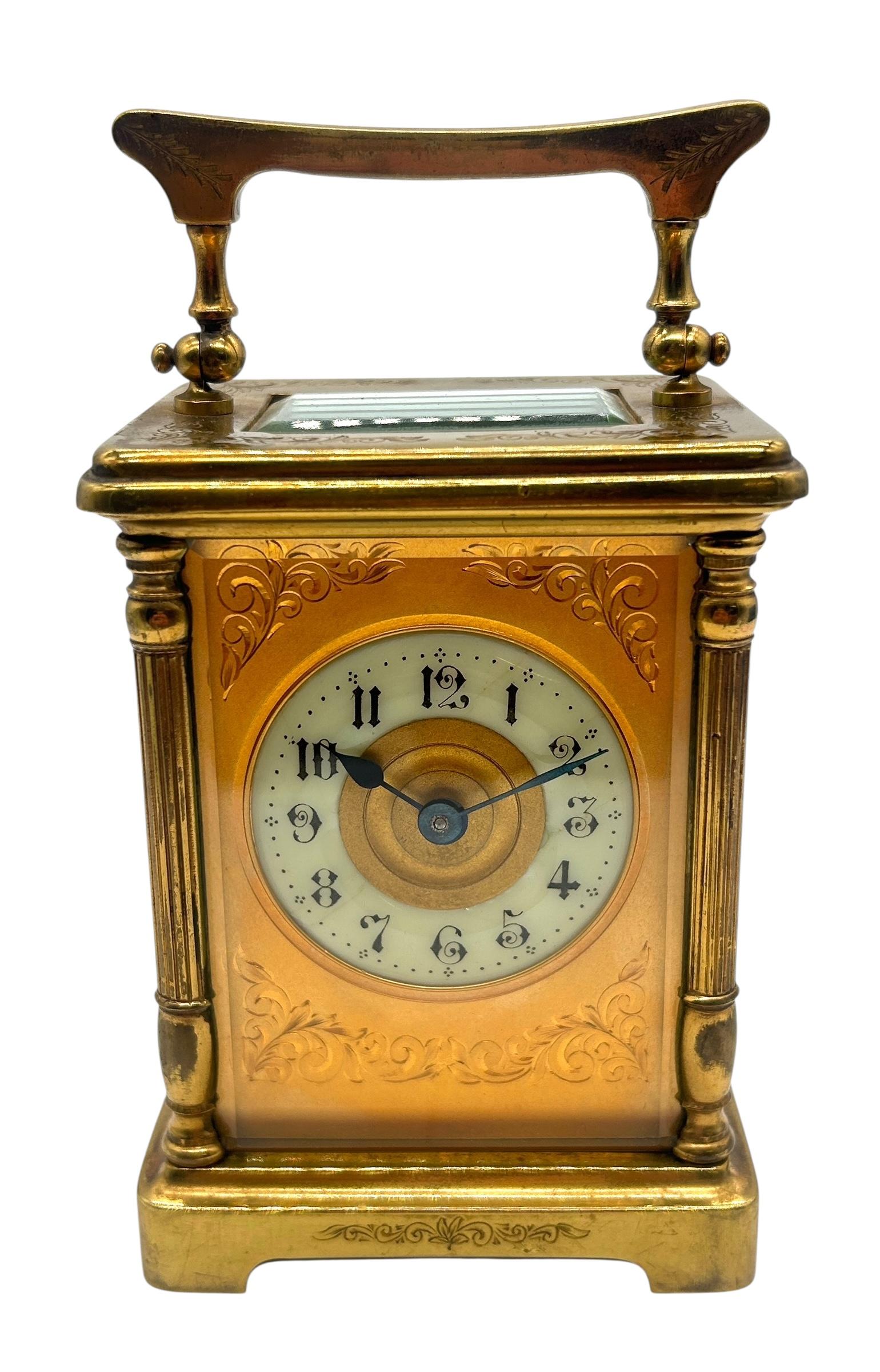 Wonderful Victorian Carriage Clock – French 8-day Carriage Clock Etched Decoration Masked Dial C1880 (1 of 11) Wonderful Victorian Carriage Clock – French 8-day Carriage Clock Etched Decoration Masked Dial C1880 (1 of 11)