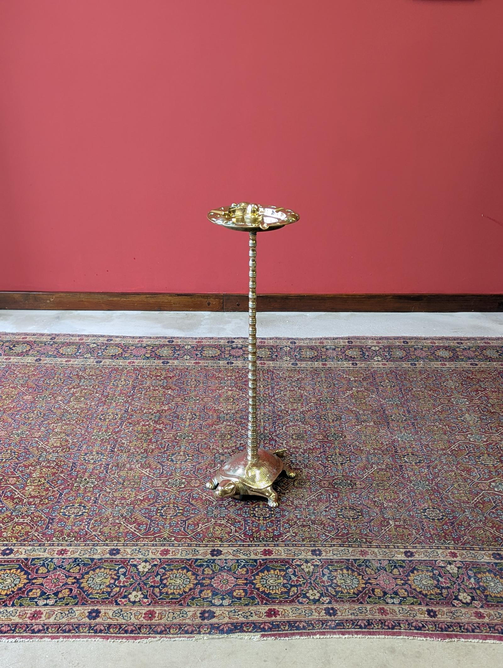 Antique Early 20th Century Brass Tortoise Freestanding Ashtray (1 of 10) Antique Early 20th Century Brass Tortoise Freestanding Ashtray (1 of 10)