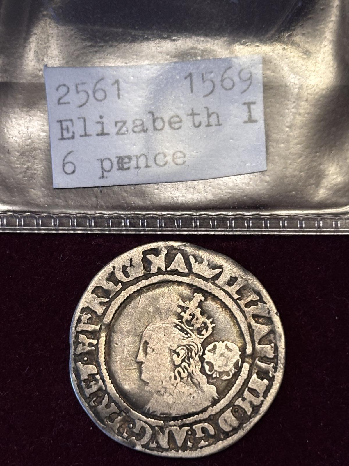 Elizabeth I Silver Sixpence 1569 (1 of 5) Elizabeth I Silver Sixpence 1569 (1 of 5)