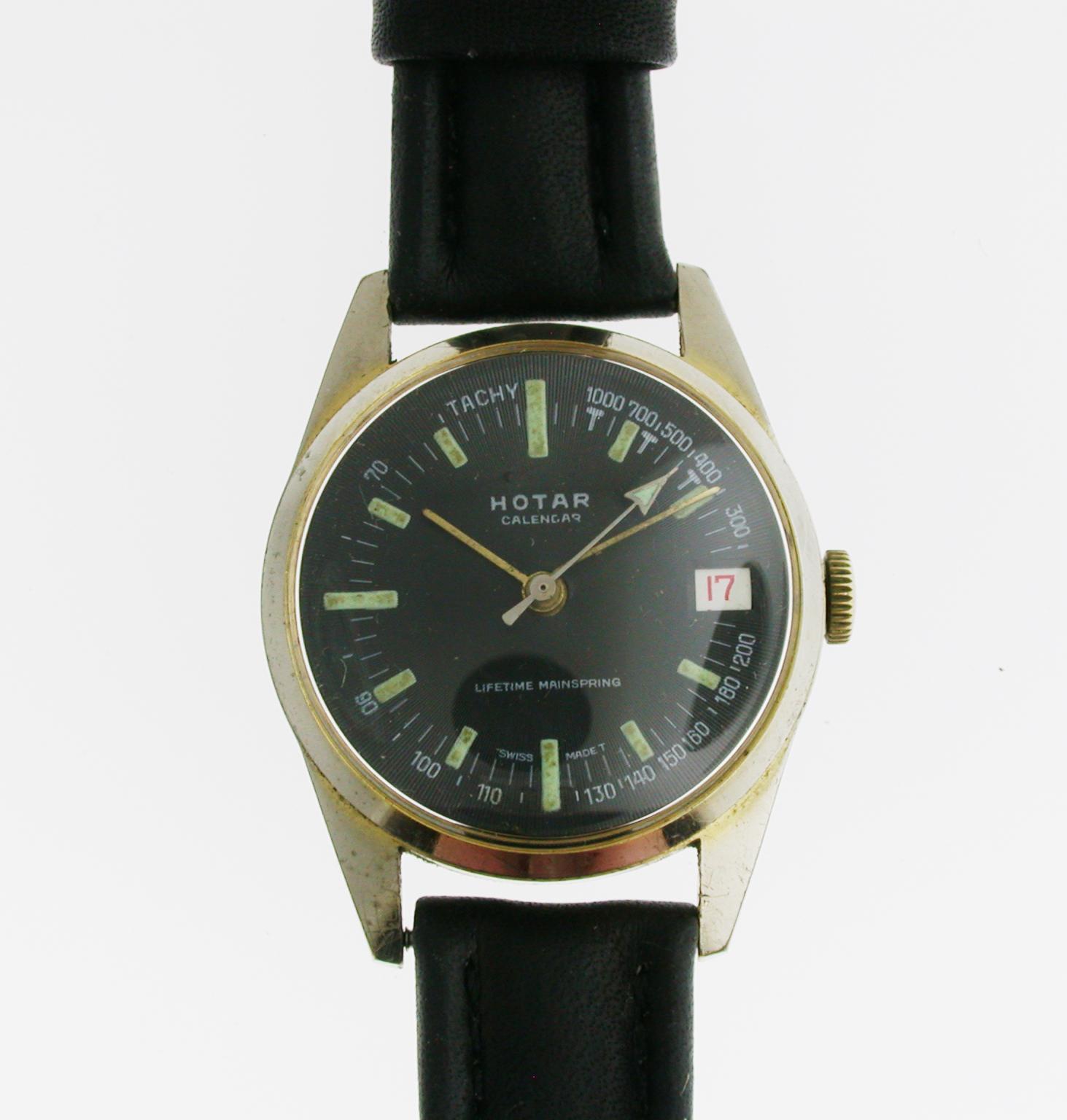 Hotar Calendar Manual Wind Mens Wristwatch Swiss 1960 (1 of 6) Hotar Calendar Manual Wind Mens Wristwatch Swiss 1960 (1 of 6)