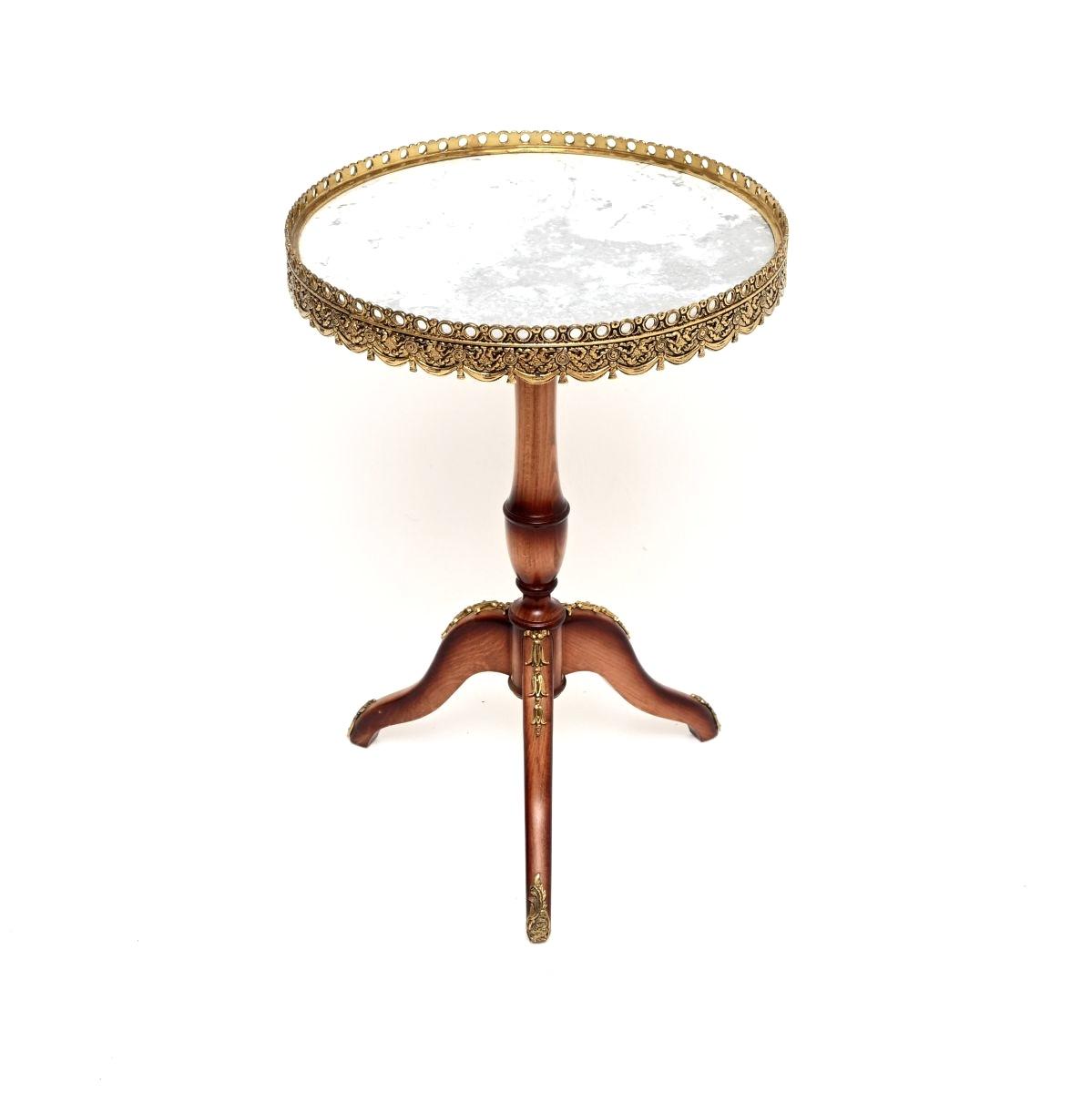 Antique French Marble Top Wine Table (1 of 5) Antique French Marble Top Wine Table (1 of 5)
