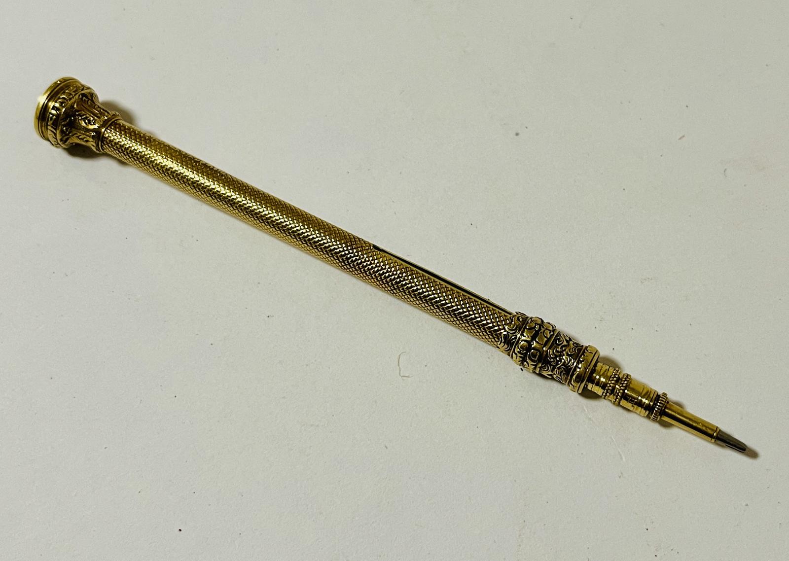 Antique 14K Gold Propelling Pencil (1 of 14)