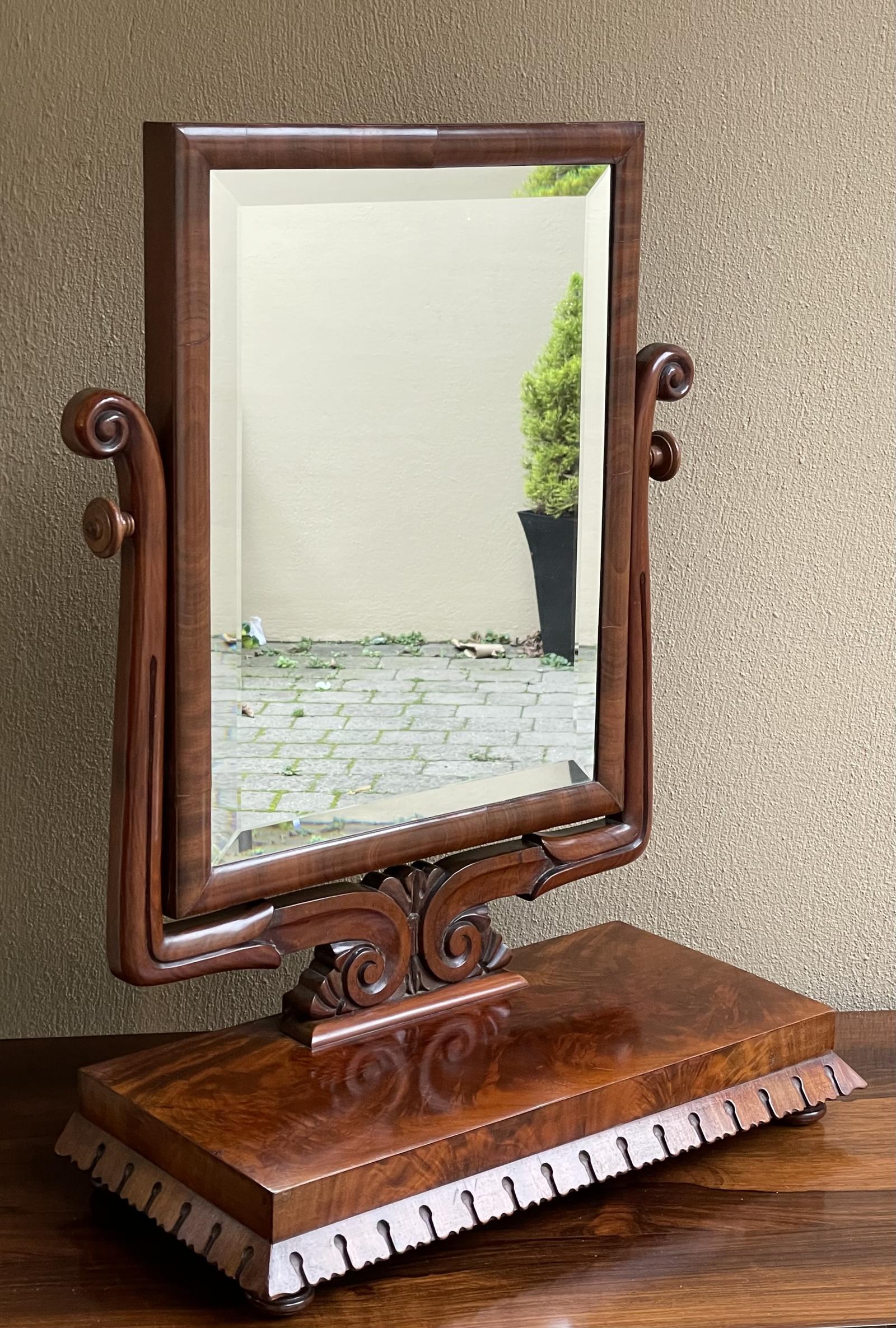 William IV Mahogany Dressing Table Mirror (1 of 5)