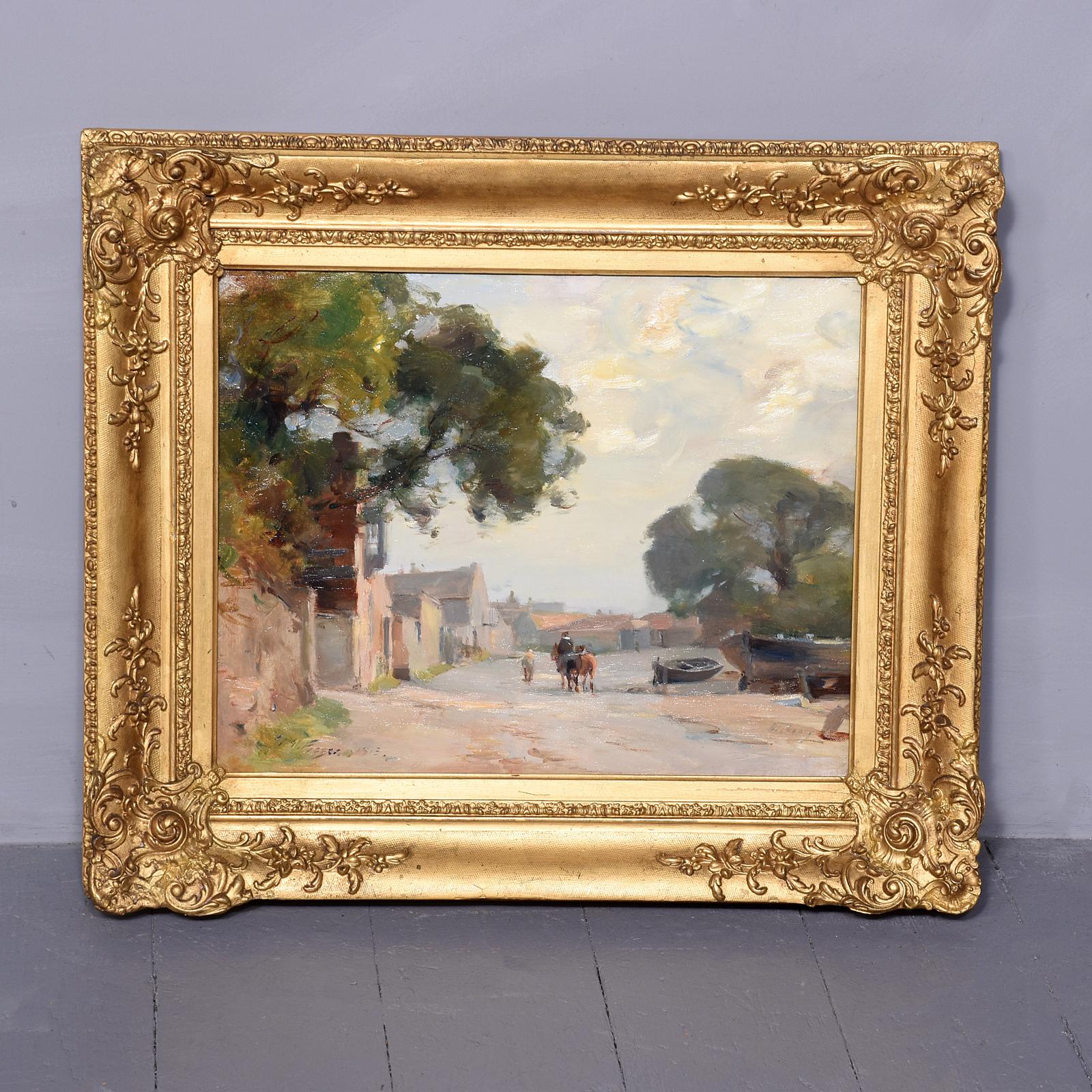 William Millar Fraser Oil Painting of Blackely in Norfolk (1 of 7) William Millar Fraser Oil Painting of Blackely in Norfolk (1 of 7)