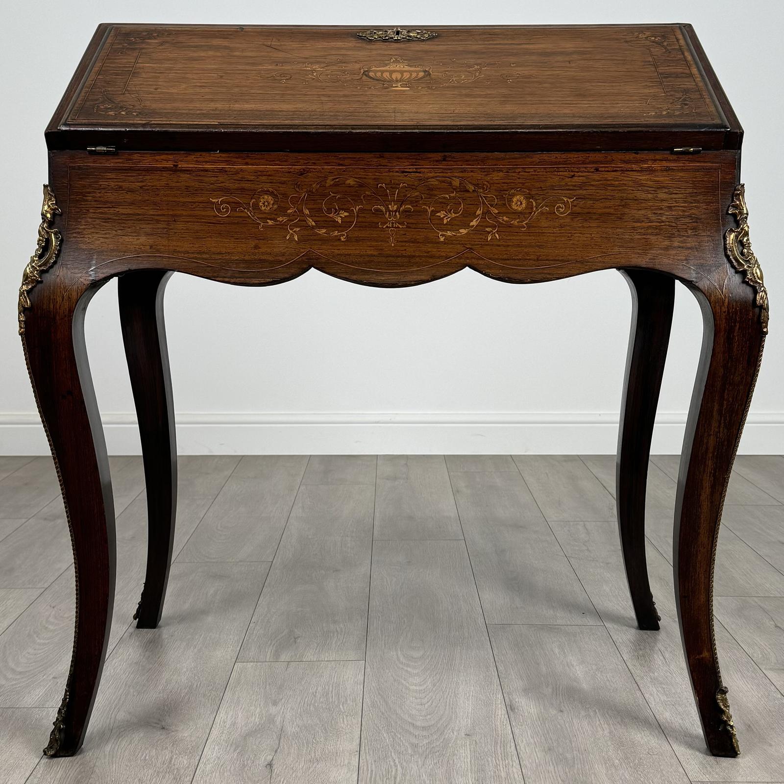 Antique 19th Century French Bureau De Dame in Rosewood (1 of 11)