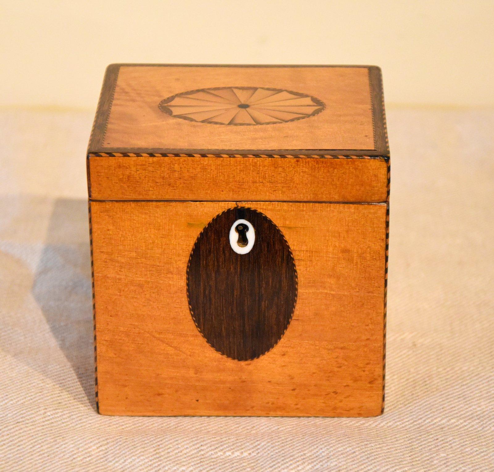 18th Century Satinwood Tea Caddy (1 of 7)