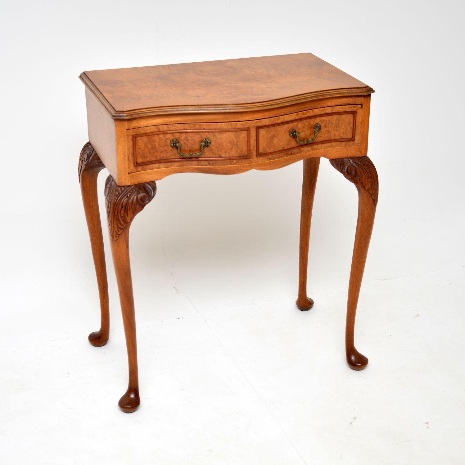 Burr Walnut Console Side Table c.1930 (1 of 8) Burr Walnut Console Side Table c.1930 (1 of 8)