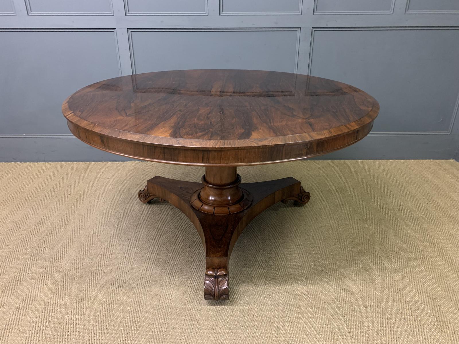 William IV Rosewood Loo Table (1 of 17)