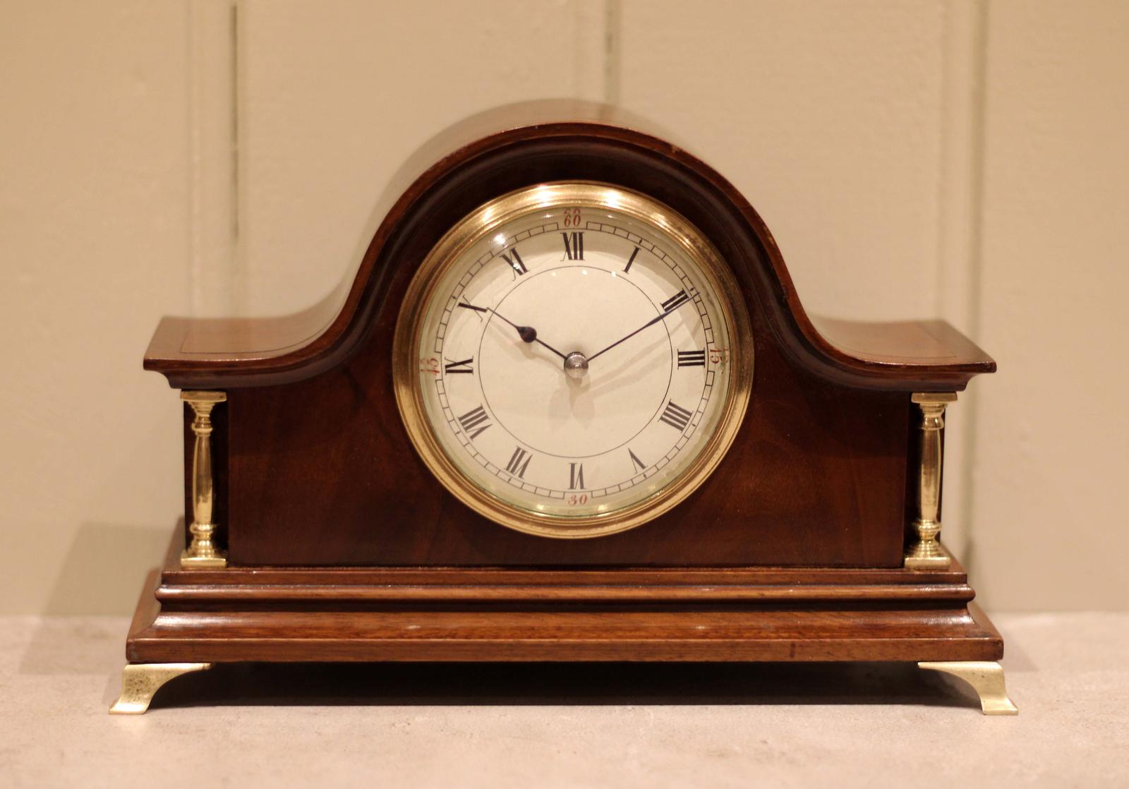 Edwardian Mahogany Timepiece Mantel Clock (1 of 12) Edwardian Mahogany Timepiece Mantel Clock (1 of 12)
