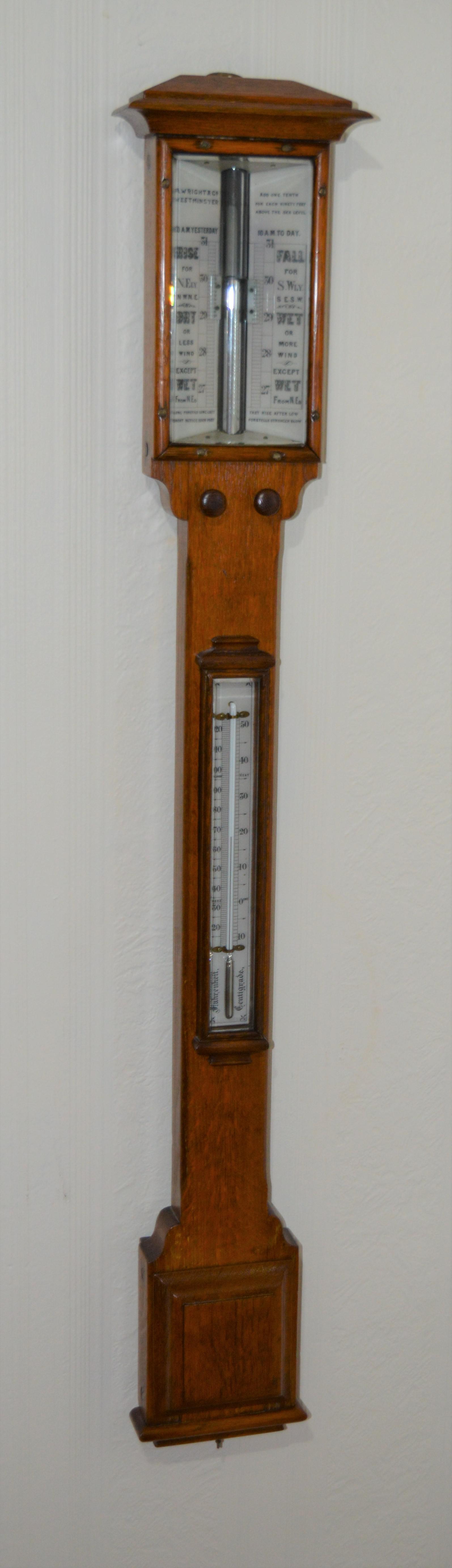 Victorian Wright & Co London Stick Barometer (1 of 5) Victorian Wright & Co London Stick Barometer (1 of 5)