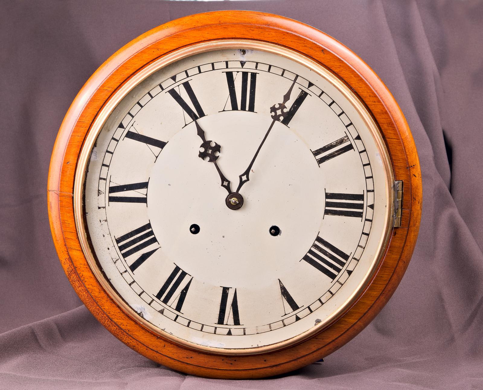 Bell Striking Golden Oak Wall Clock (1 of 3)