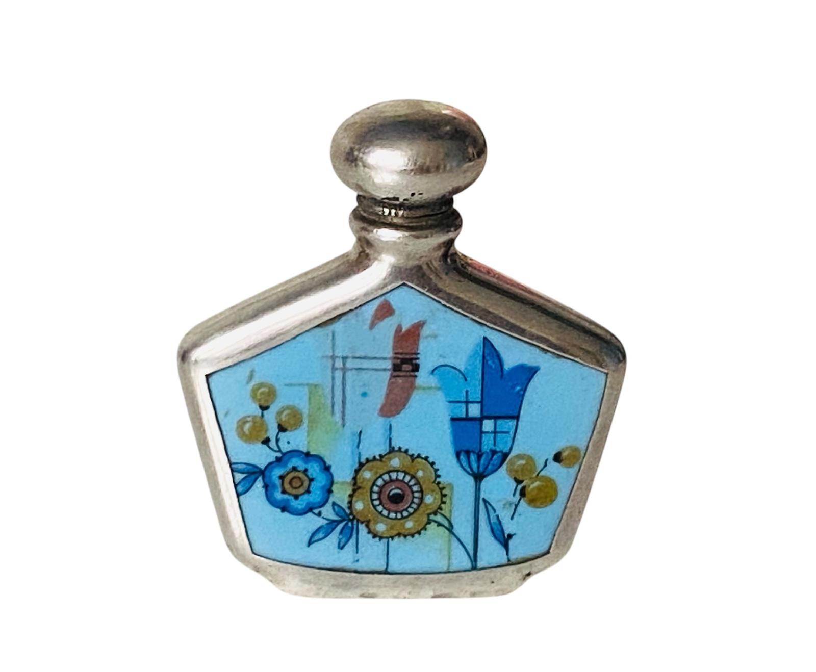 Art Deco German Perfume Scent Bottle Enamel & Silver Circa 1930 (1 of 5) Art Deco German Perfume Scent Bottle Enamel & Silver Circa 1930 (1 of 5)