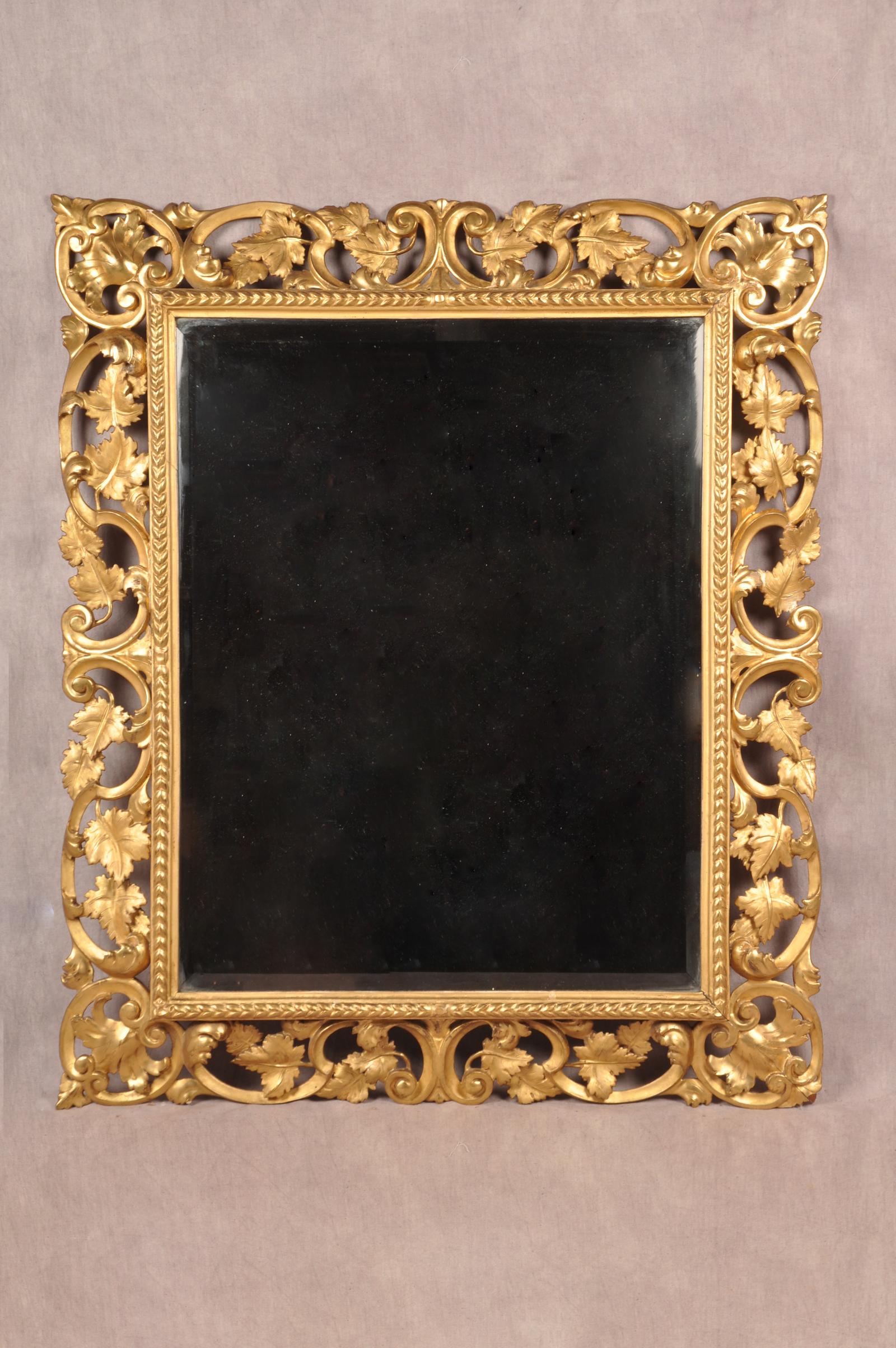 Large Early 19th Century Florentine Giltwood Mirror (1 of 11) Large Early 19th Century Florentine Giltwood Mirror (1 of 11)