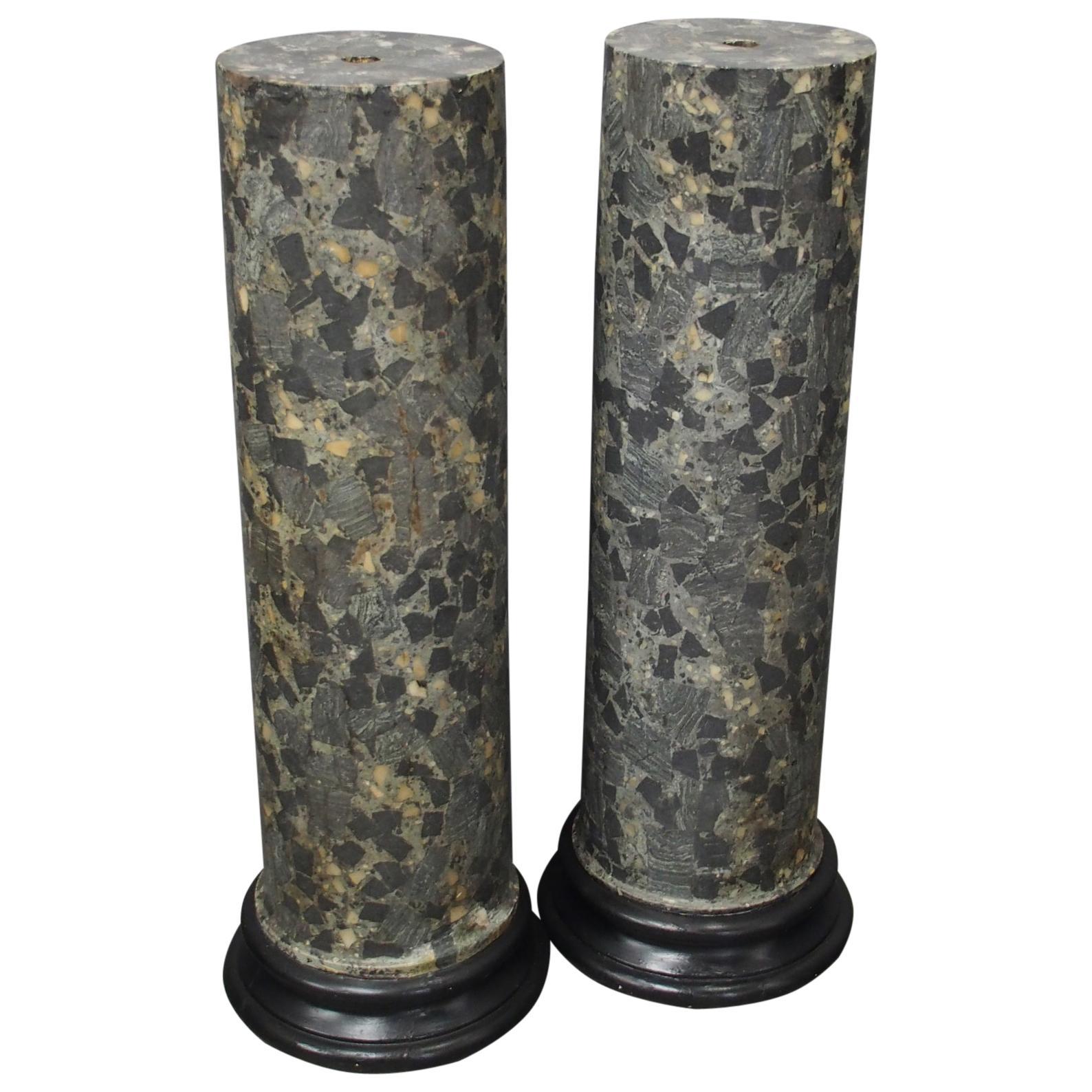 Pair of Italian Scagiola Pedestals / Columns (1 of 8) Pair of Italian Scagiola Pedestals / Columns (1 of 8)