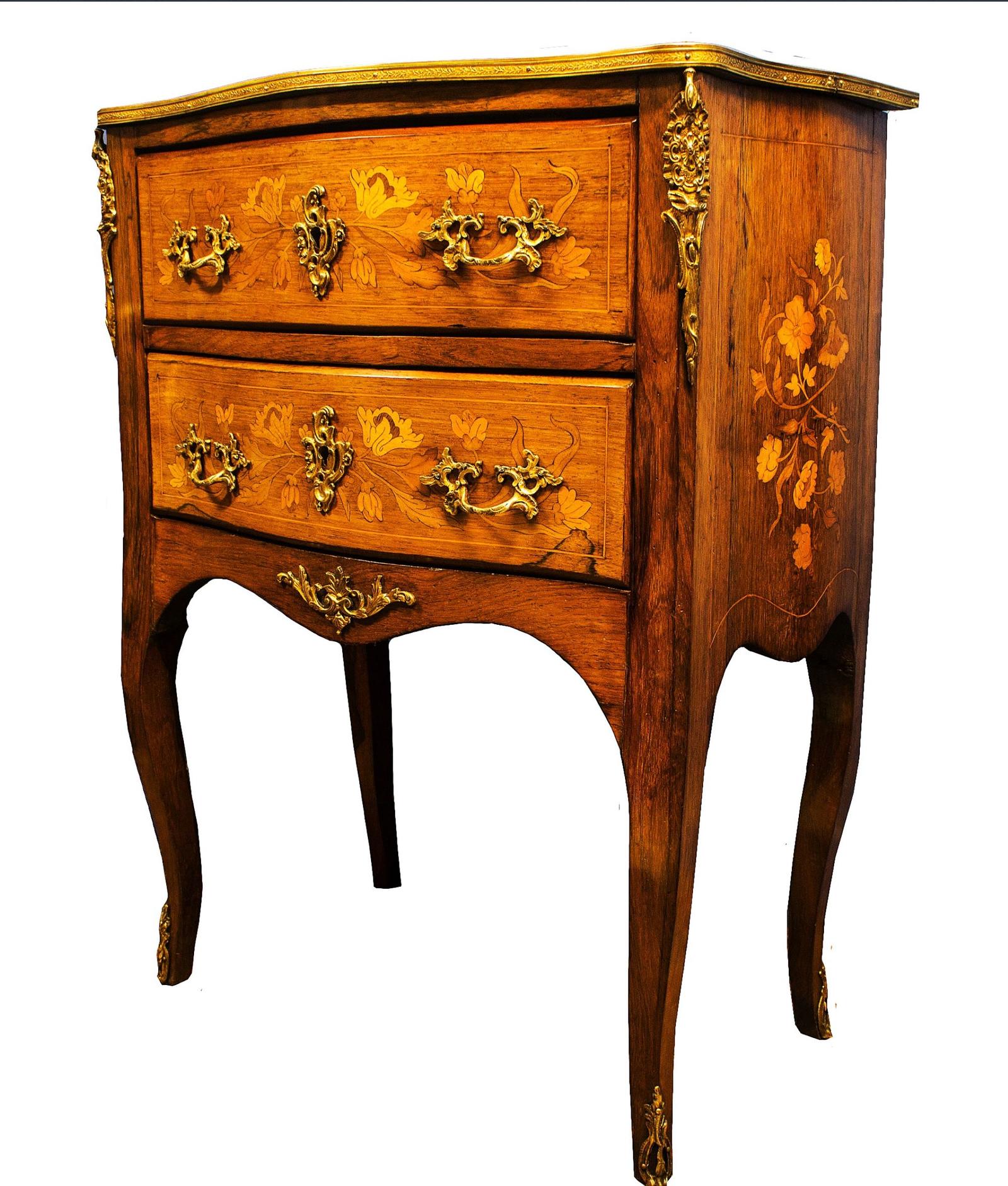 19th Century Dutch Marquetry Chest of Drawers - Small Size (1 of 13)