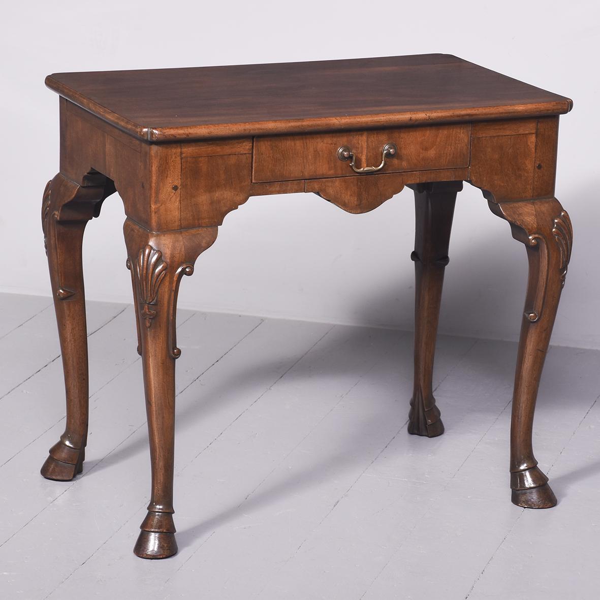 George II Style Mahogany Lowboy c.1860 (1 of 8)