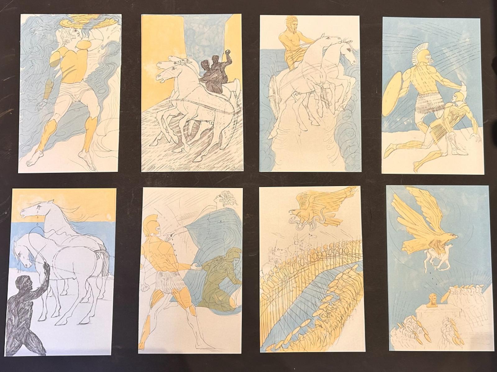 Elizabeth Frink Set of Eight Lithographs from The Iliad 1974 (1 of 9)
