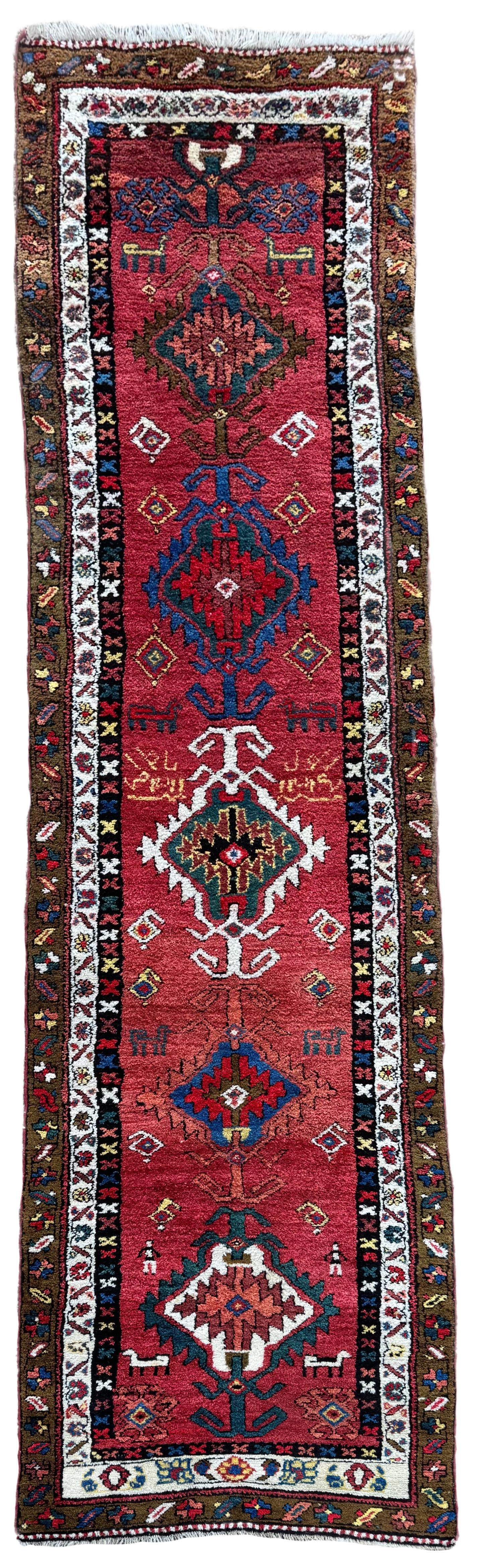 Antique Heriz Runner 3.62m x 0.95m (1 of 20)