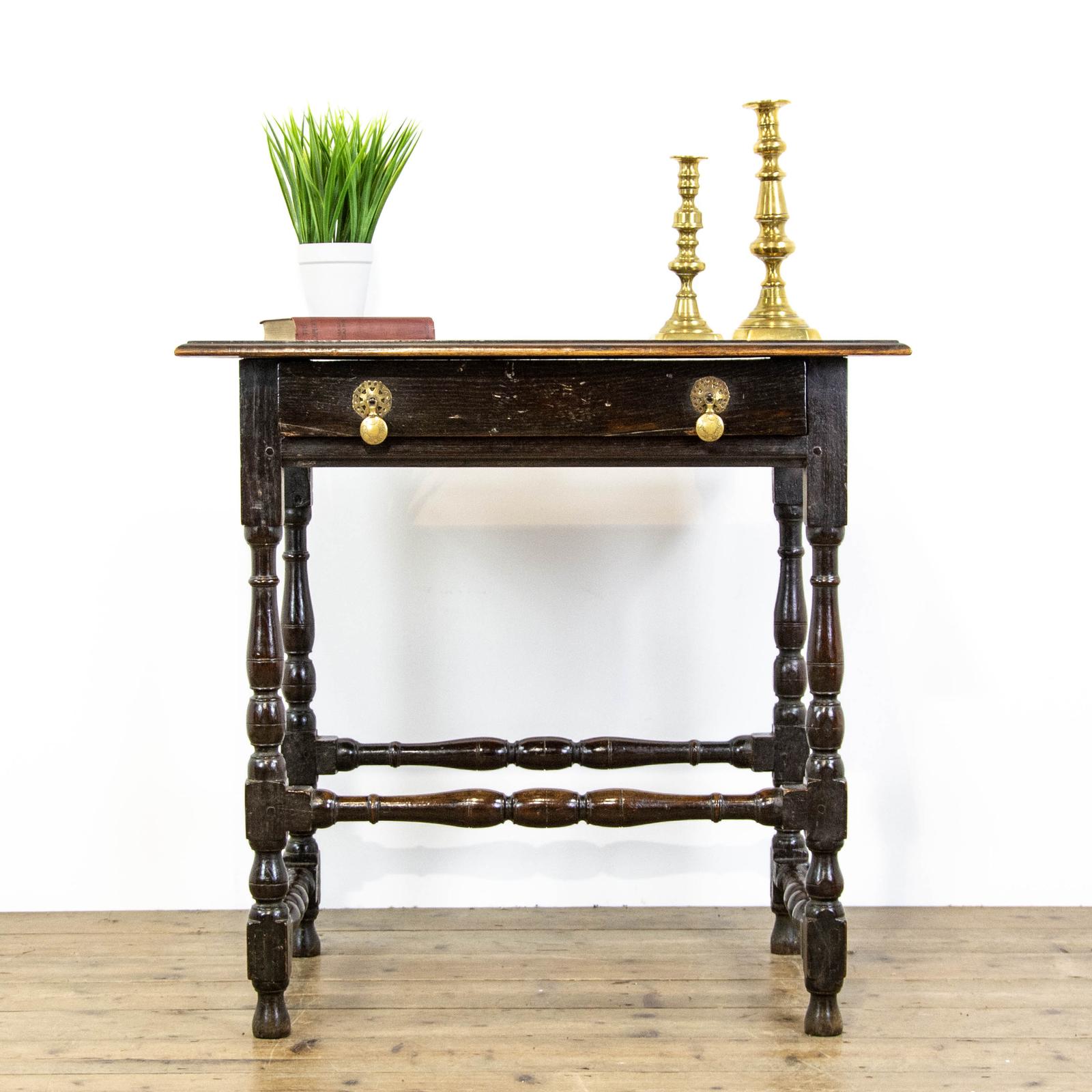 Antique Elm Side Table (1 of 11)