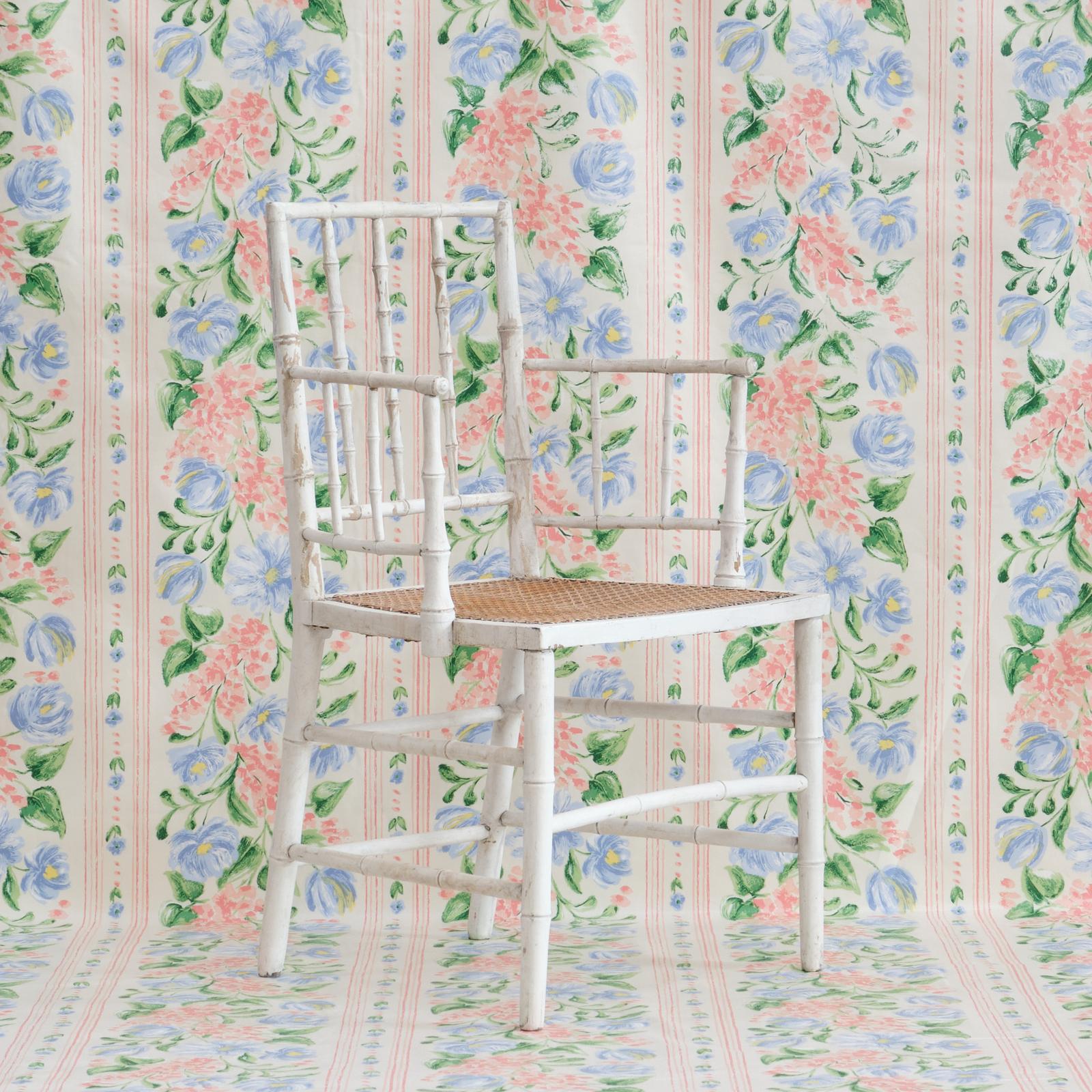 19th Century Faux Bamboo Armchair in Later Paint (1 of 9)