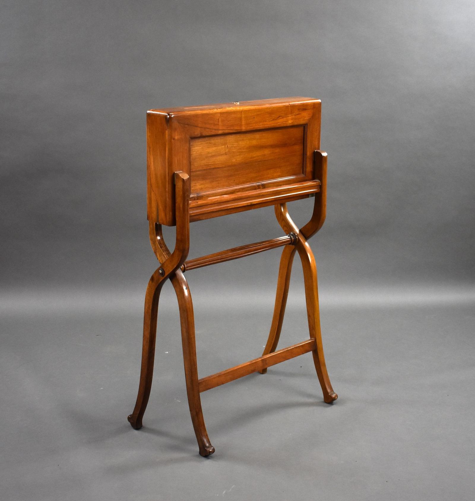 Victorian Walnut Campaign Travelling Desk (1 of 8)