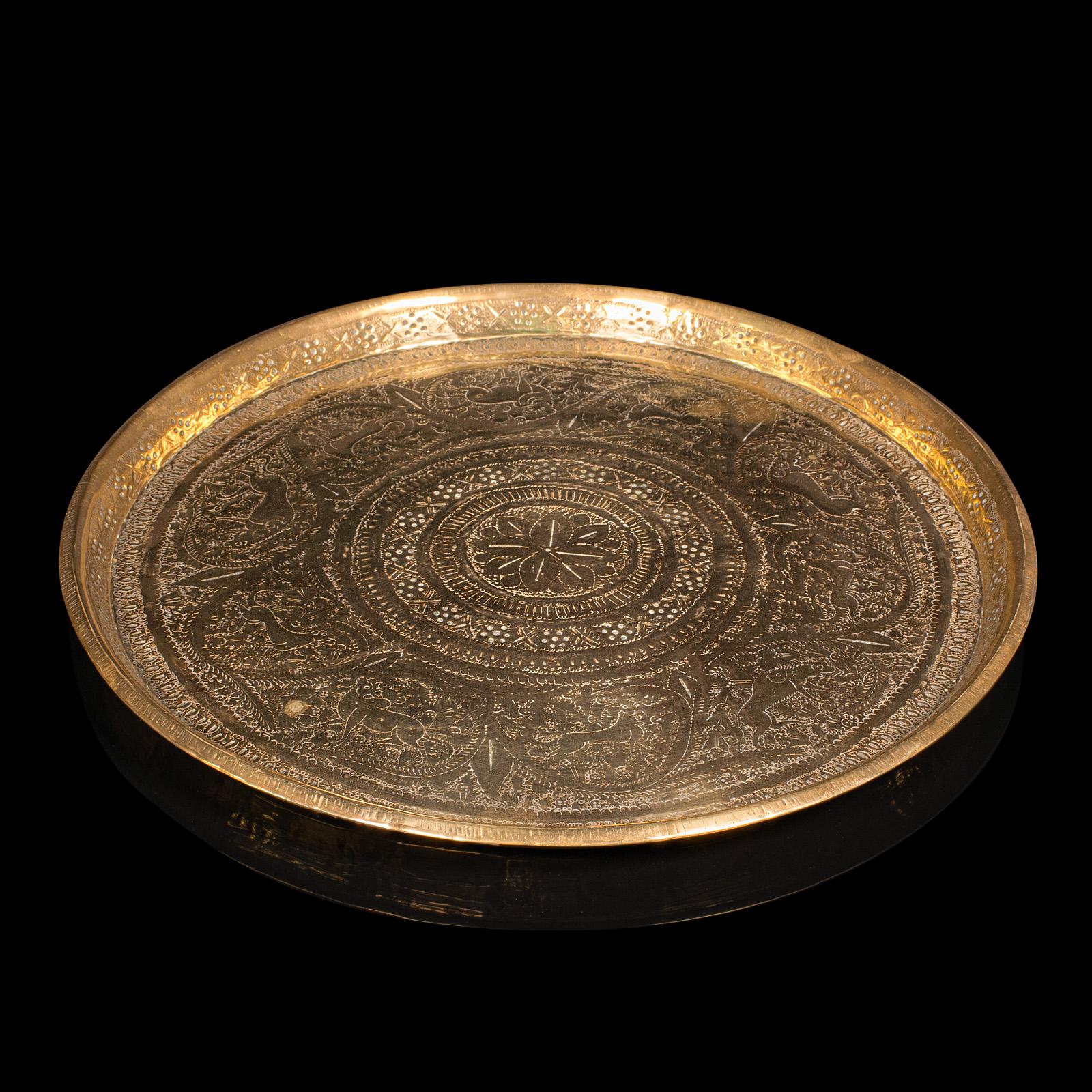 Antique Kasmiri Decorative Tray, Indian, Engraved, Brass, Platter c.1900 (1 of 8) Antique Kasmiri Decorative Tray, Indian, Engraved, Brass, Platter c.1900 (1 of 8)