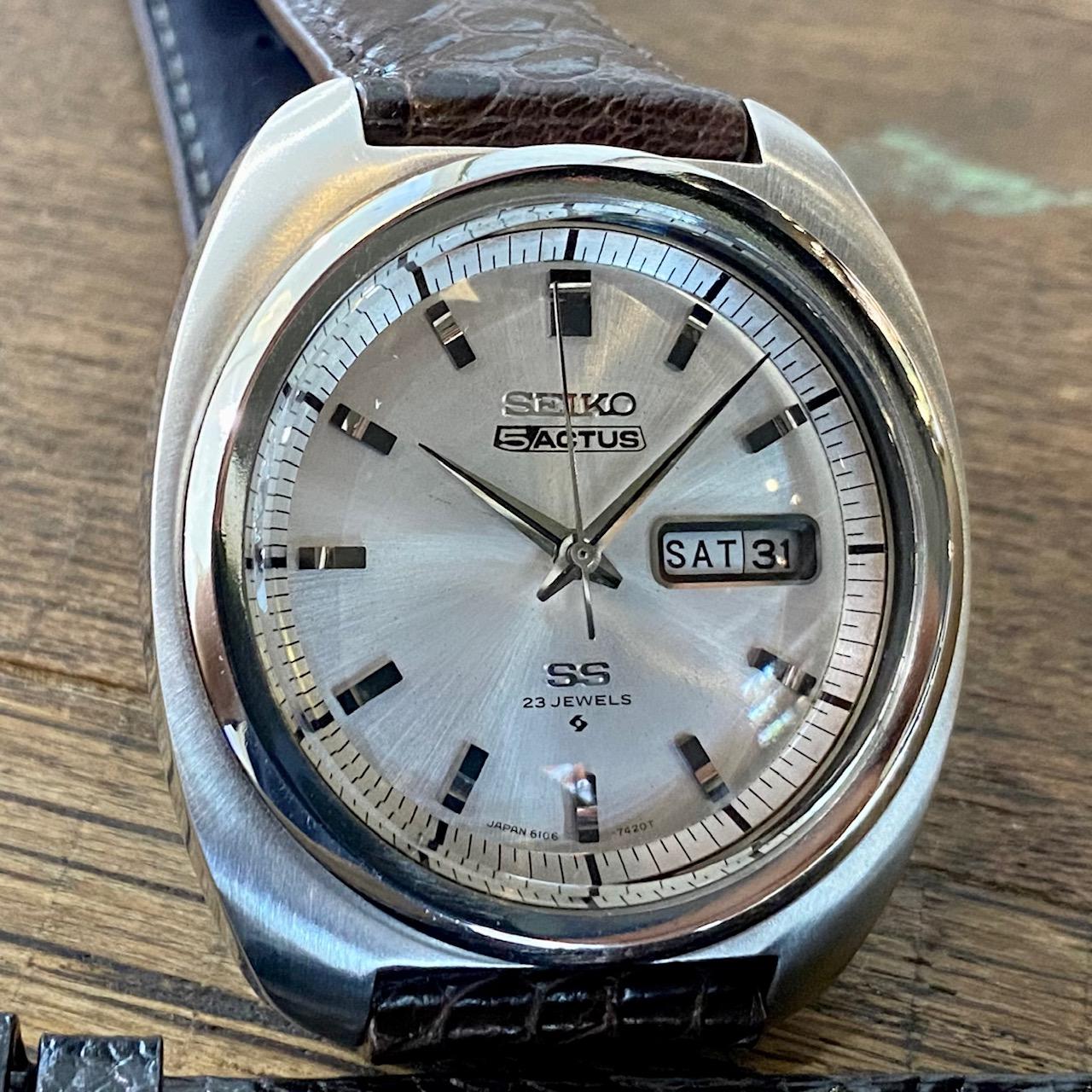 Vintage Seiko 5 Actus 6106-7420 Serviced Auto, August 1979 (1 of 16)