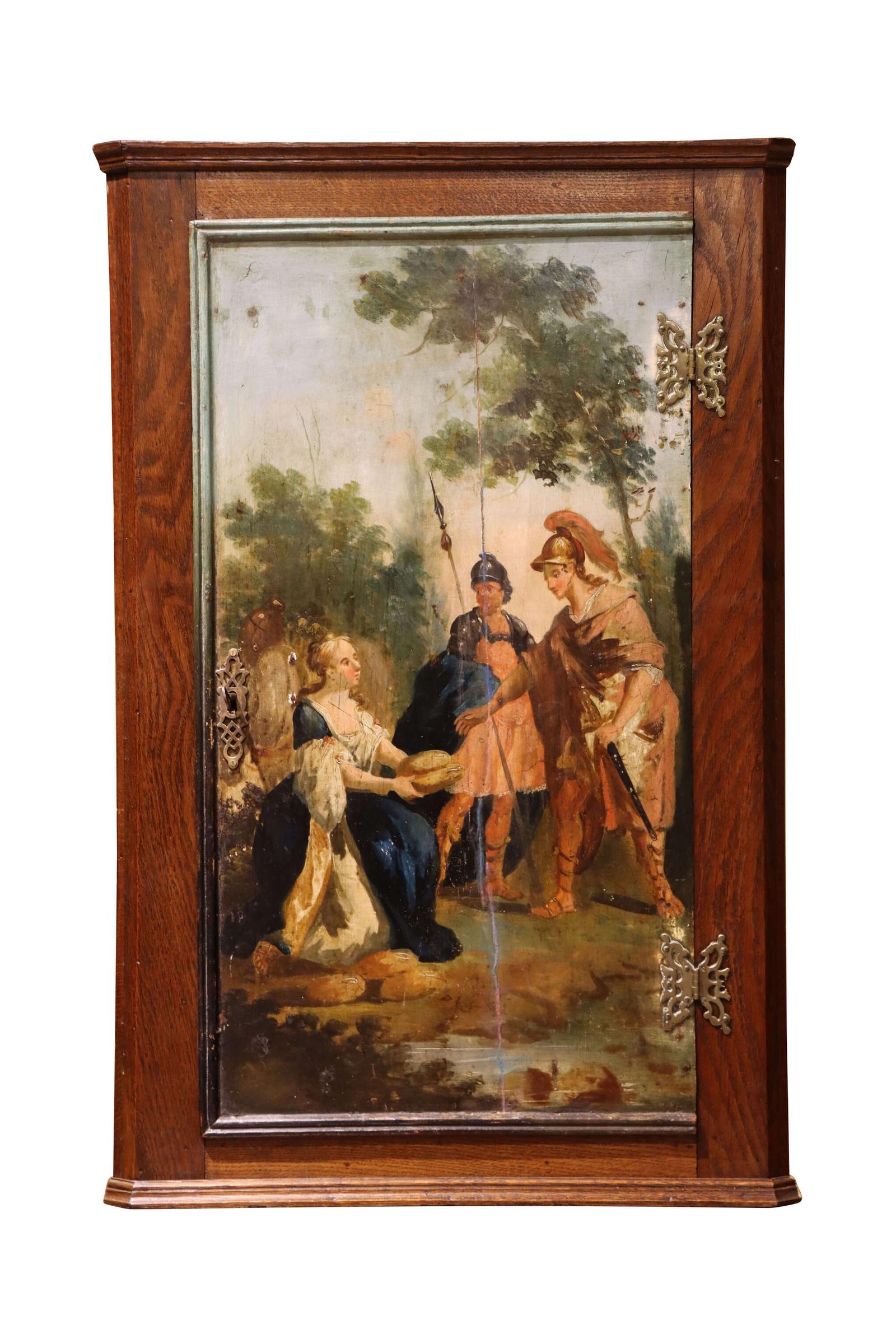 A Decorative 18th Century Oak Hanging Corner Cabinet, Circa 1780 (1 of 3)