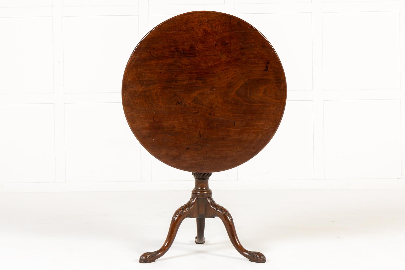 18th Century English Mahogany Tripod Table (1 of 2)