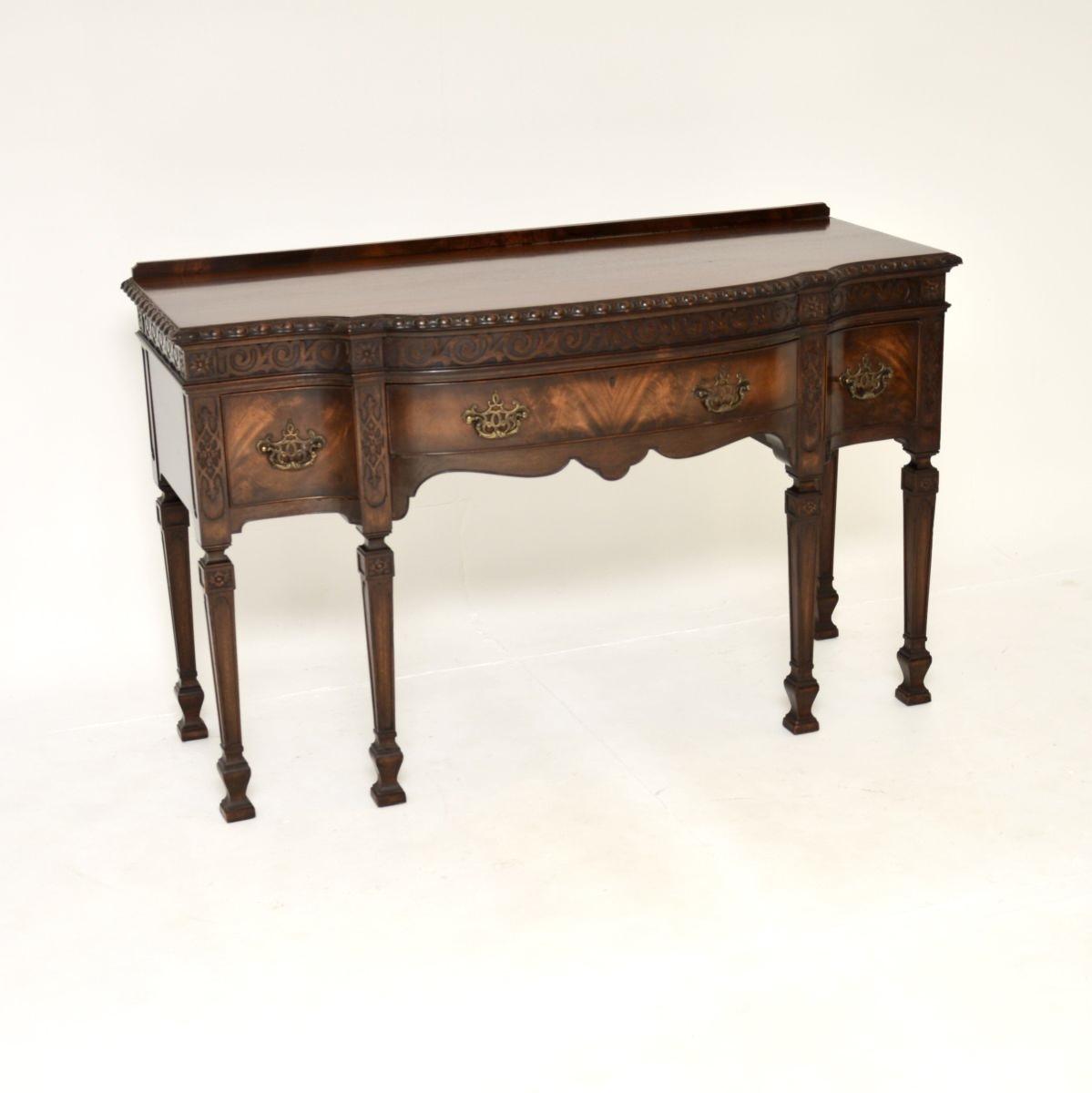 Antique Mahogany Georgian Style Console / Server Table / Sideboard (1 of 10) Antique Mahogany Georgian Style Console / Server Table / Sideboard (1 of 10)