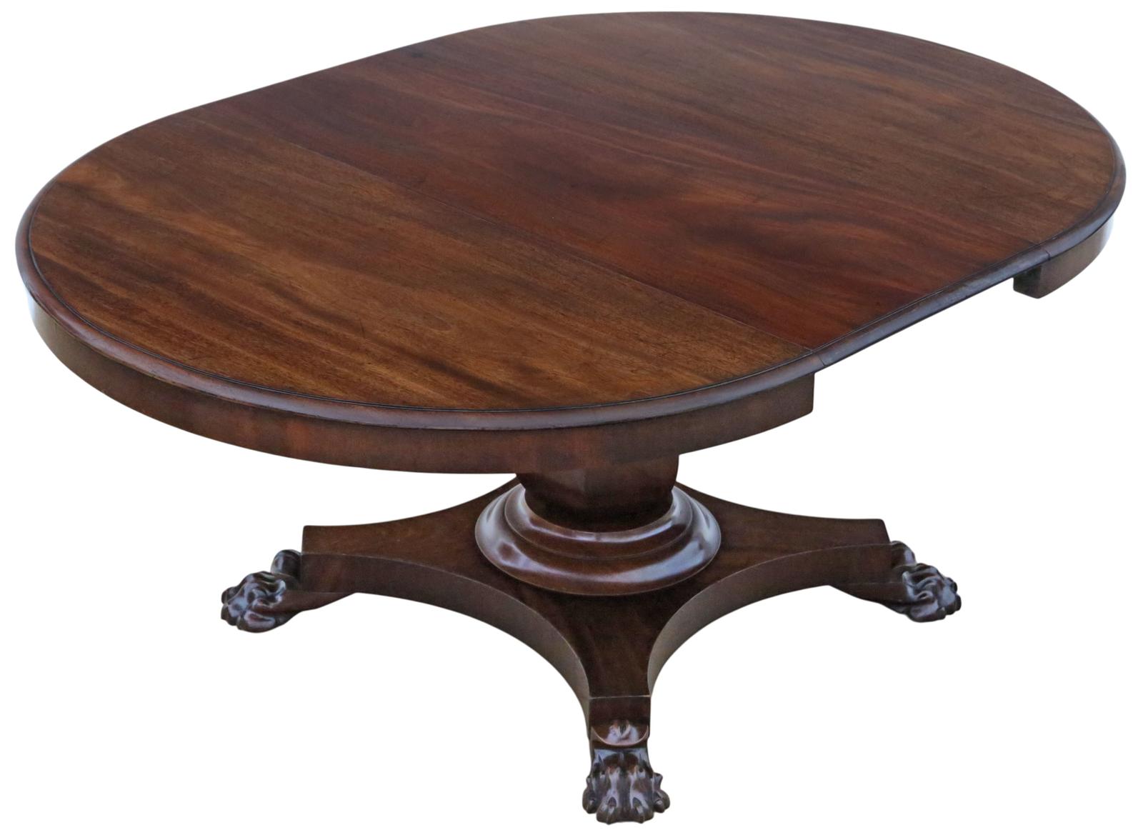 Antique Large William IV Mahogany Extending Dining Table – Fine Quality Single Pedestal (1 of 9) Antique Large William IV Mahogany Extending Dining Table – Fine Quality Single Pedestal (1 of 9)