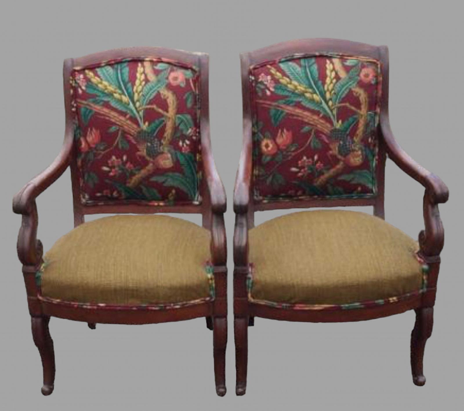 Pair of Early 19th Century Mahogany Chairs (1 of 4)