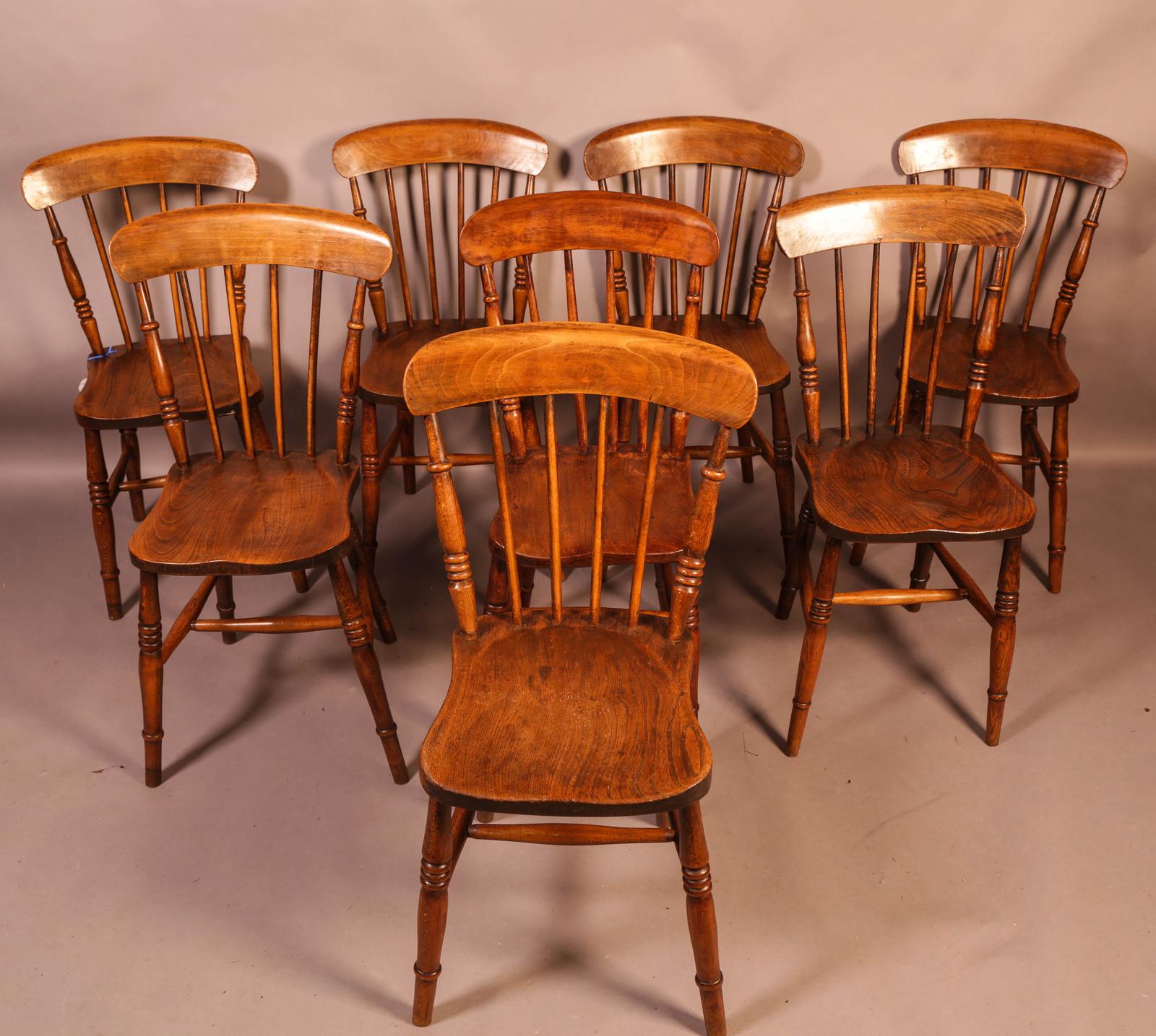 Set of 8 Lincolnshire Kitchen Chairs (1 of 9) Set of 8 Lincolnshire Kitchen Chairs (1 of 9)